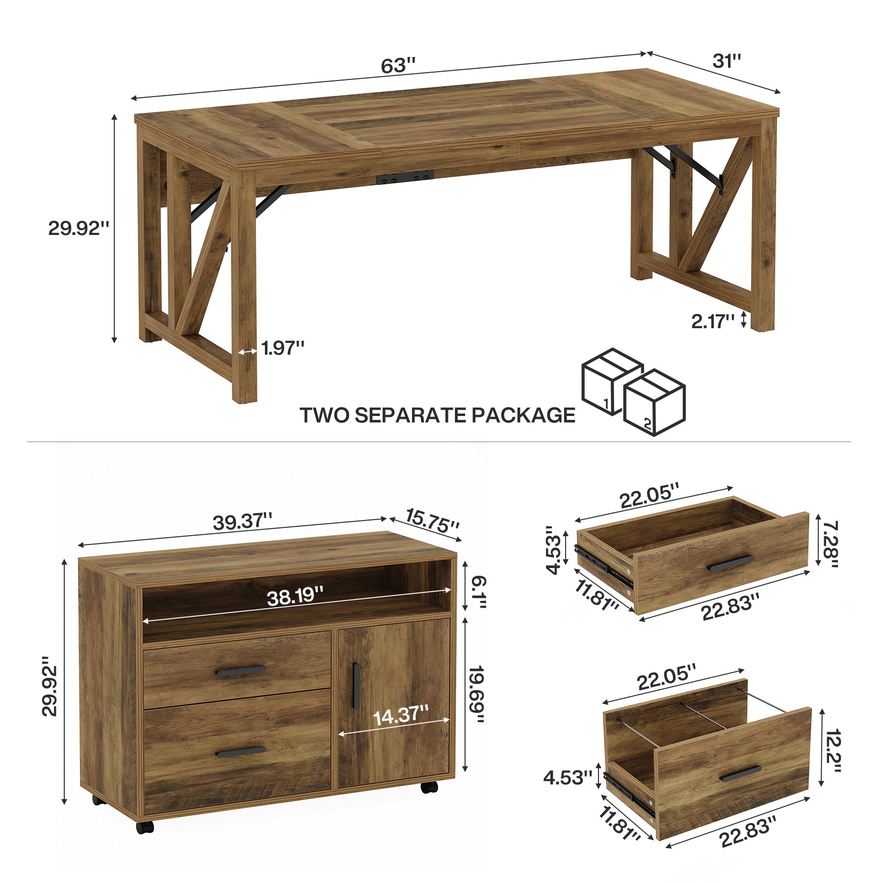 Tribesigns LWOYJL-1235YY desks - View #4