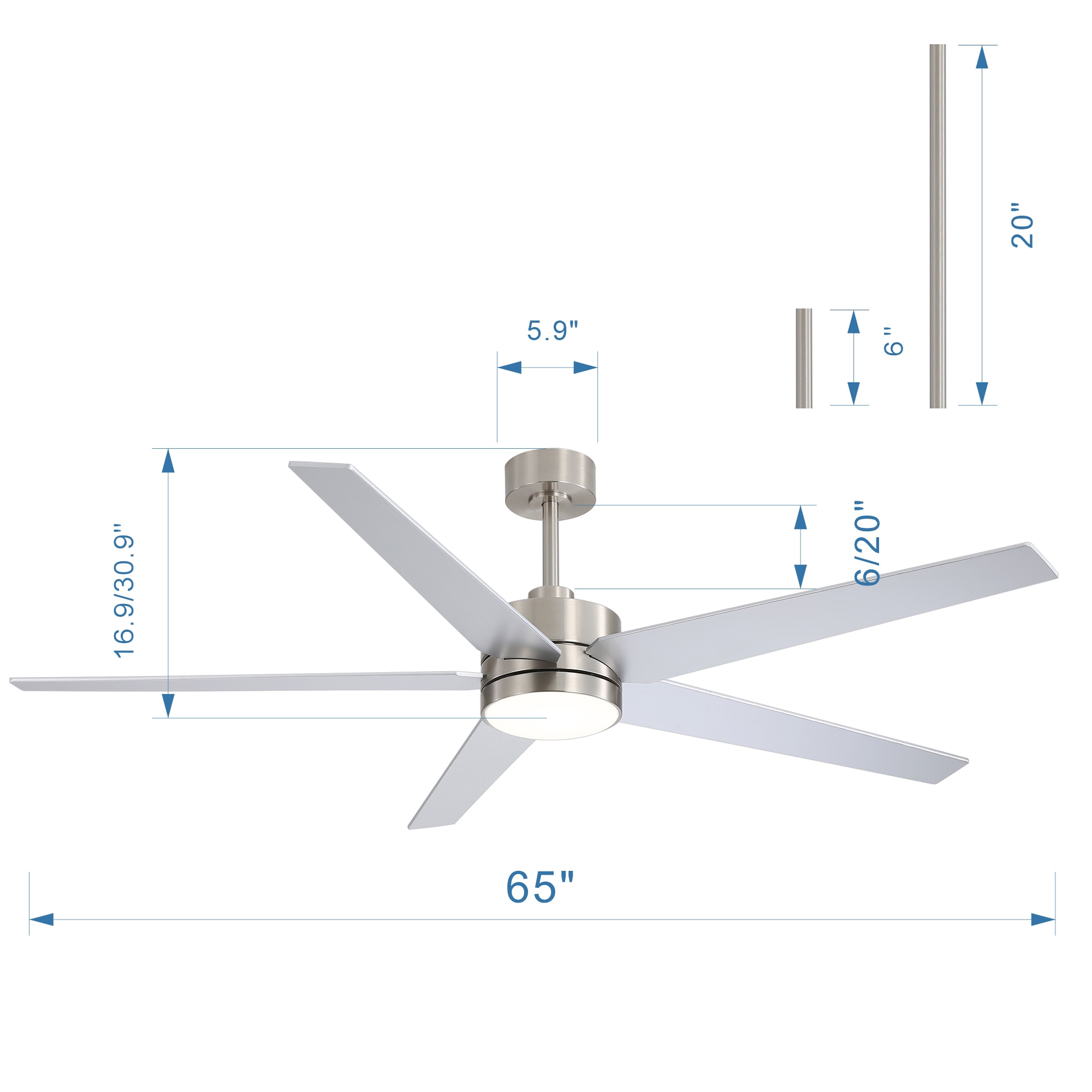 Breezary 32005-SN Ceiling-Fans - View #10
