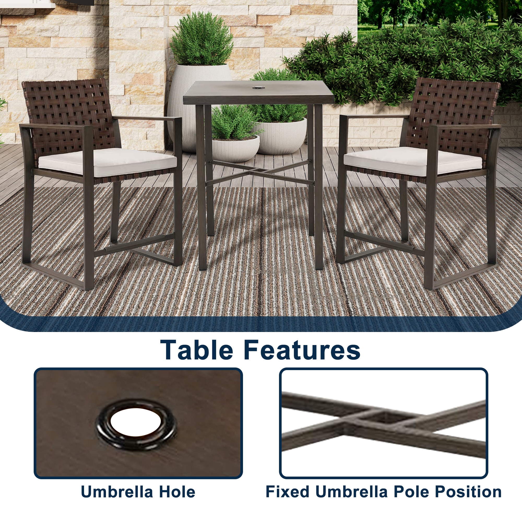 Clihome CL5251090000001 Patio-Conversation-Sets - View #7