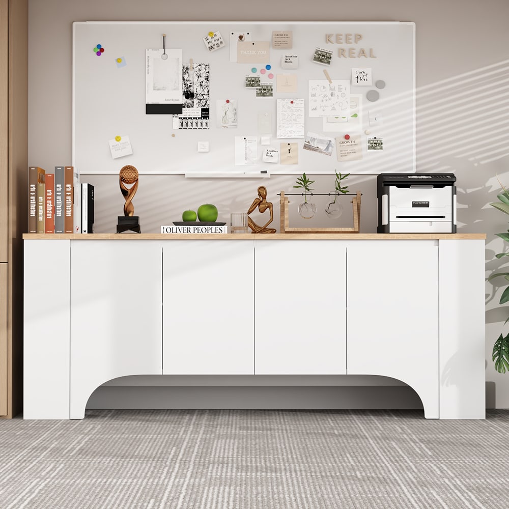 Homsee V-KF460049-01 Stylish and Functional Modern Sideboard with Ample Storage Soft-Close Hinges