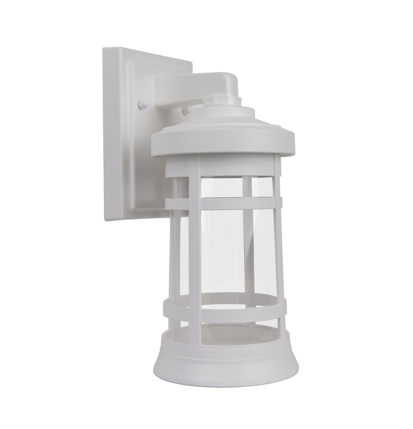 Solus SPC50SC-WH Artisan Clear Acrylic Lens 5.75-in H White Hardwired Outdoor Wall Light