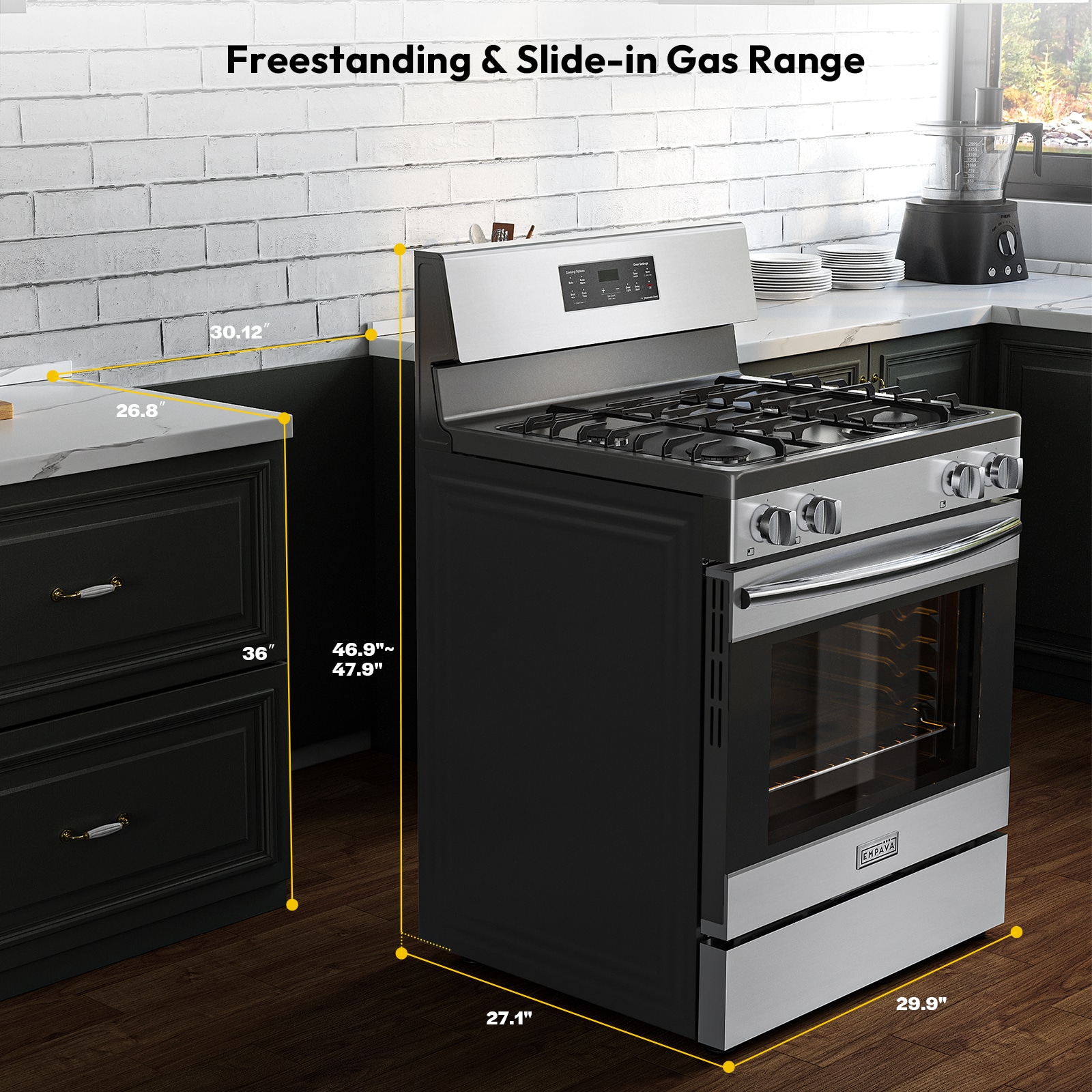 Empava EMPV-30GR14 Freestanding-Gas-Ranges - View #7