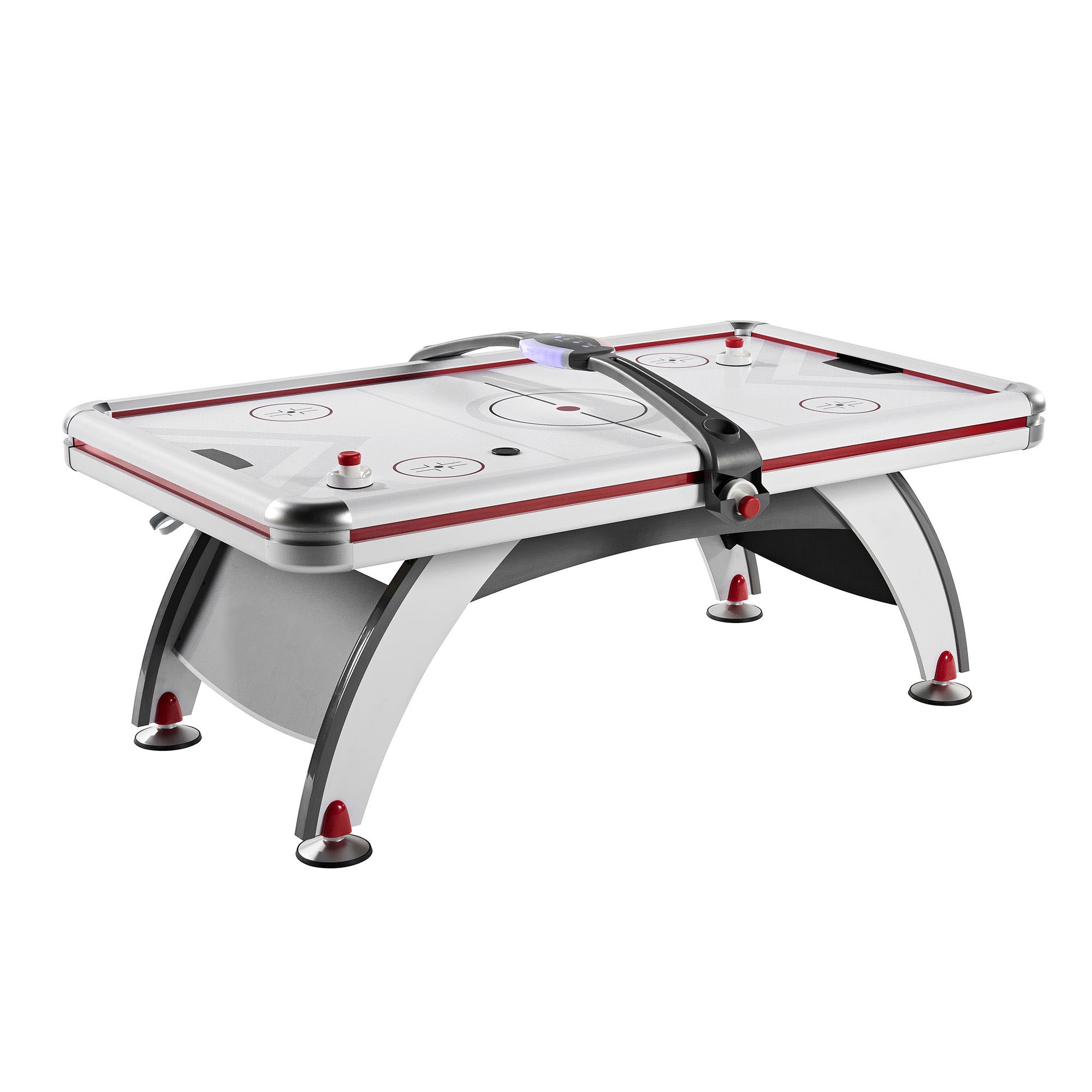 Rally and Roar 326438 7 Foot Air Powered Hockey Table w/ Electronic Scorer 2 Pucks and 2 Pushers