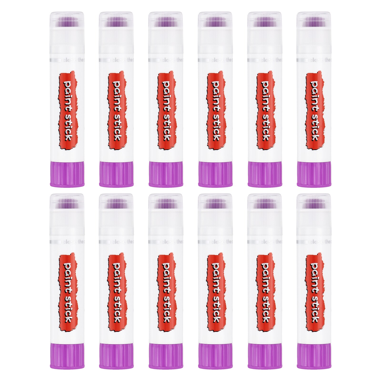 PATIKIL - Tempera Paint Sticks 12pcs Solid Tempera Paints Sticks Washable Bulk Markers Pen Quick ...