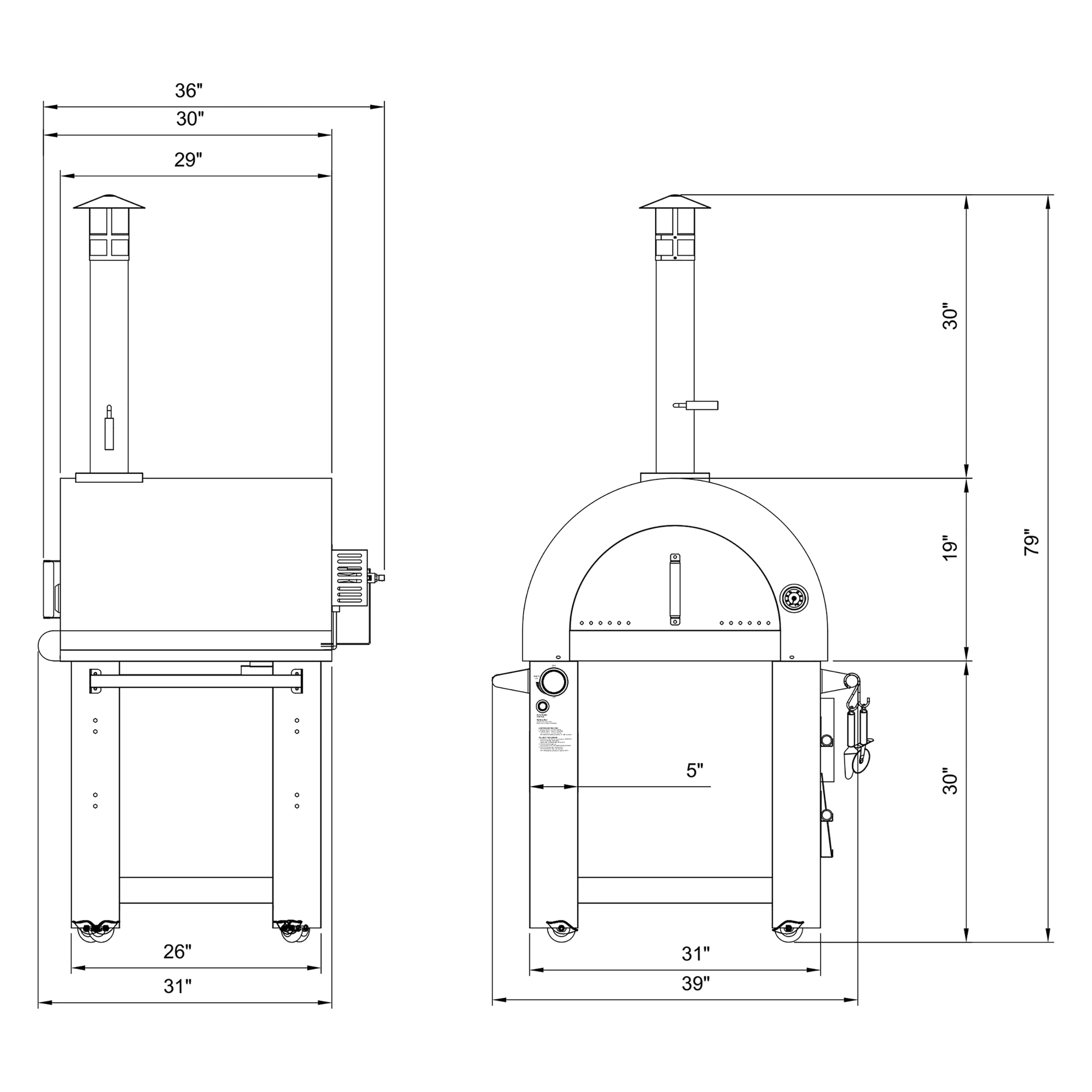 Empava EMPV-PG03 Outdoor-Pizza-Ovens - View #3