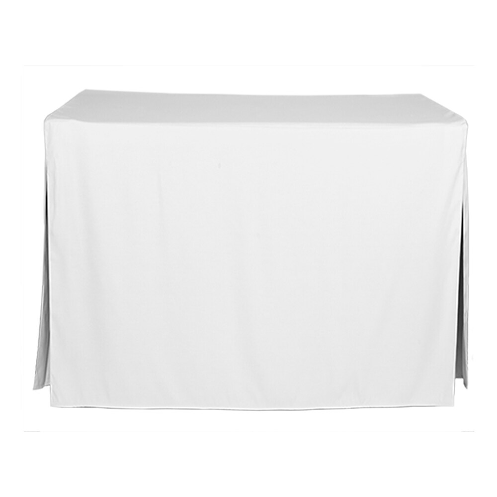 WestPoint Home 028828403162 Tablevogue Table Cover Collection Fitted Indoor/Outdoor White Table Cover for 4-ft rectangle