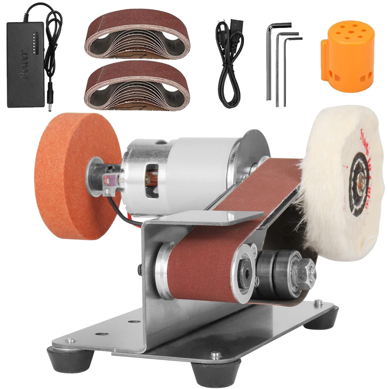 Linder Group Inc 3 in 1 mini belt sander 15 degree knife sharpener ...