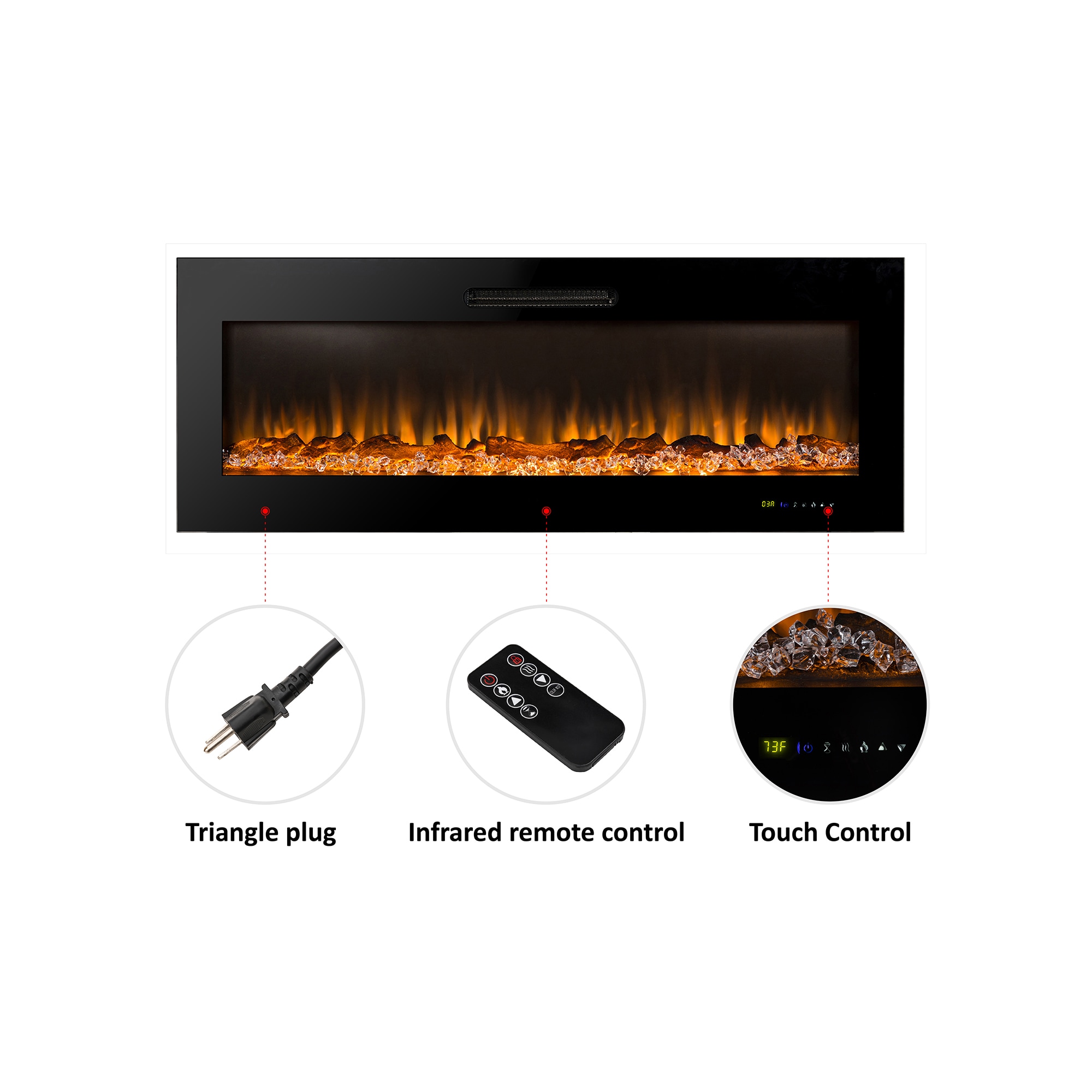 Glitzhome 2019200003 Electric-Fireplaces - View #5