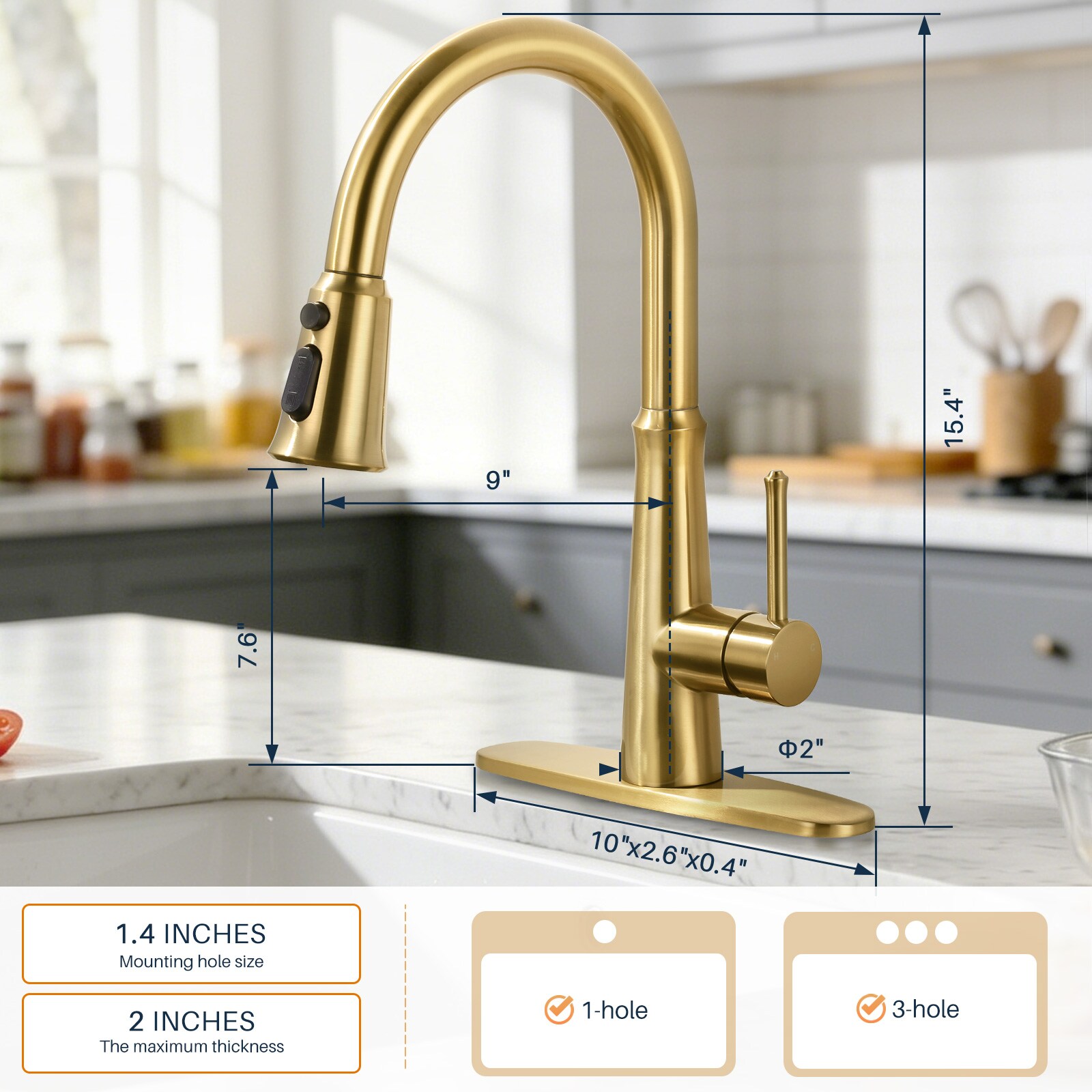 WOWOW 2310700G-LW Kitchen-Faucets - View #7