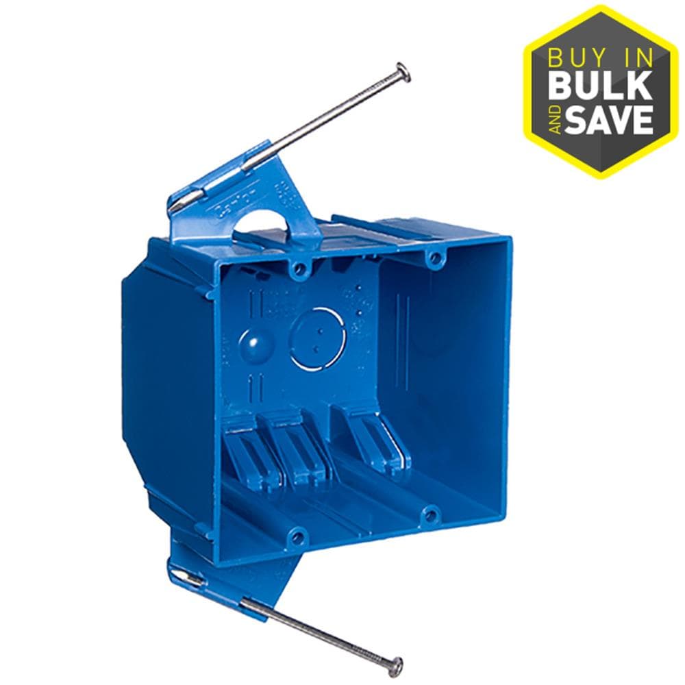 CARLON 2-Gang PVC New Work Switch/Outlet Electrical Box at Lowes.com