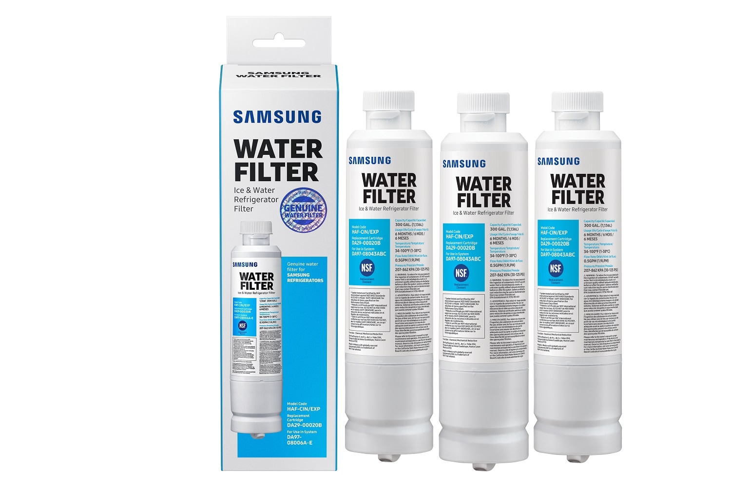 Details about   Fit For Samsung RF28HDEDPWW RF28HDEDPWW/AA Refrigerator Water Filter 3 Pack 