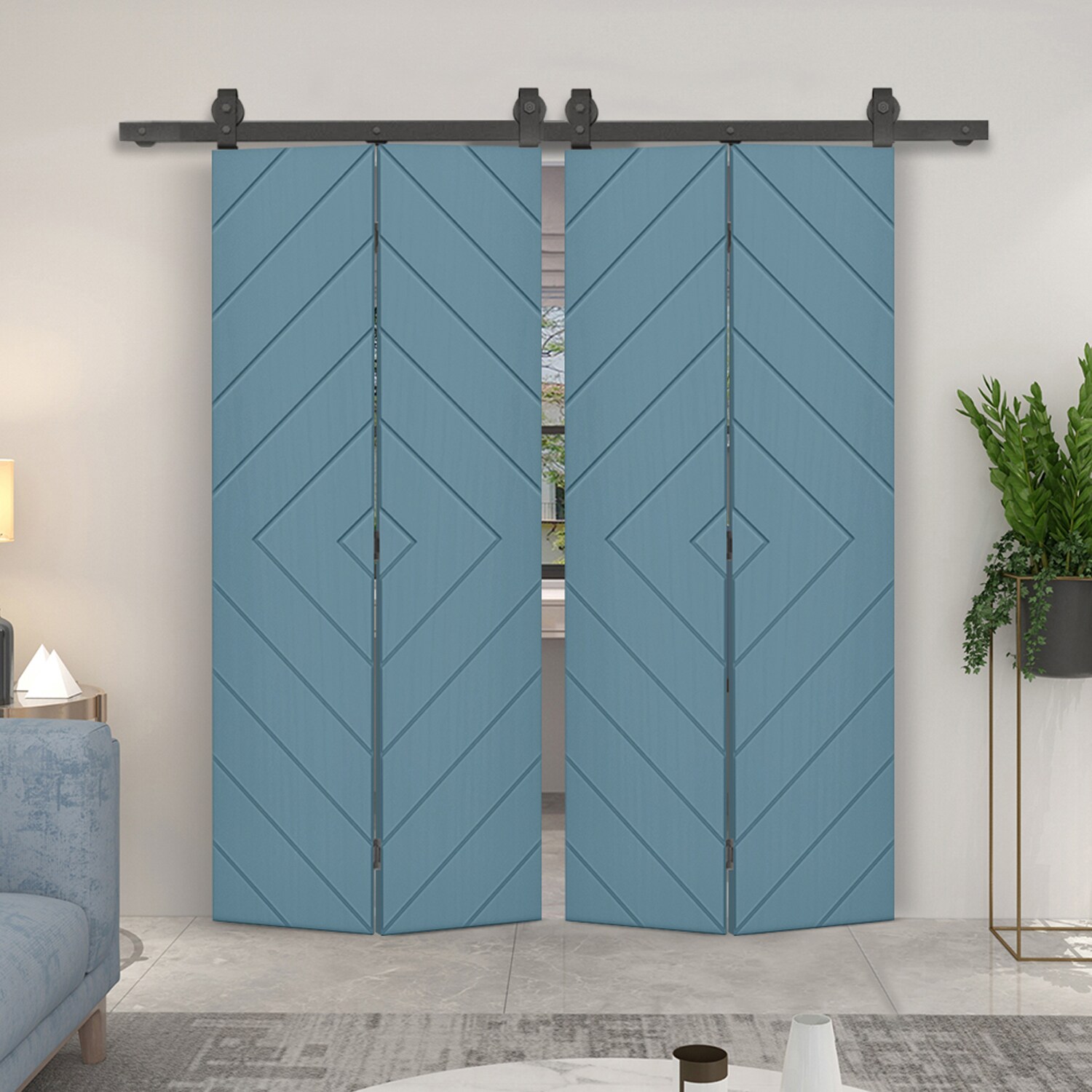 CALHOME 1905T+MD02-80X36BP(2 Barn-Doors - View #2