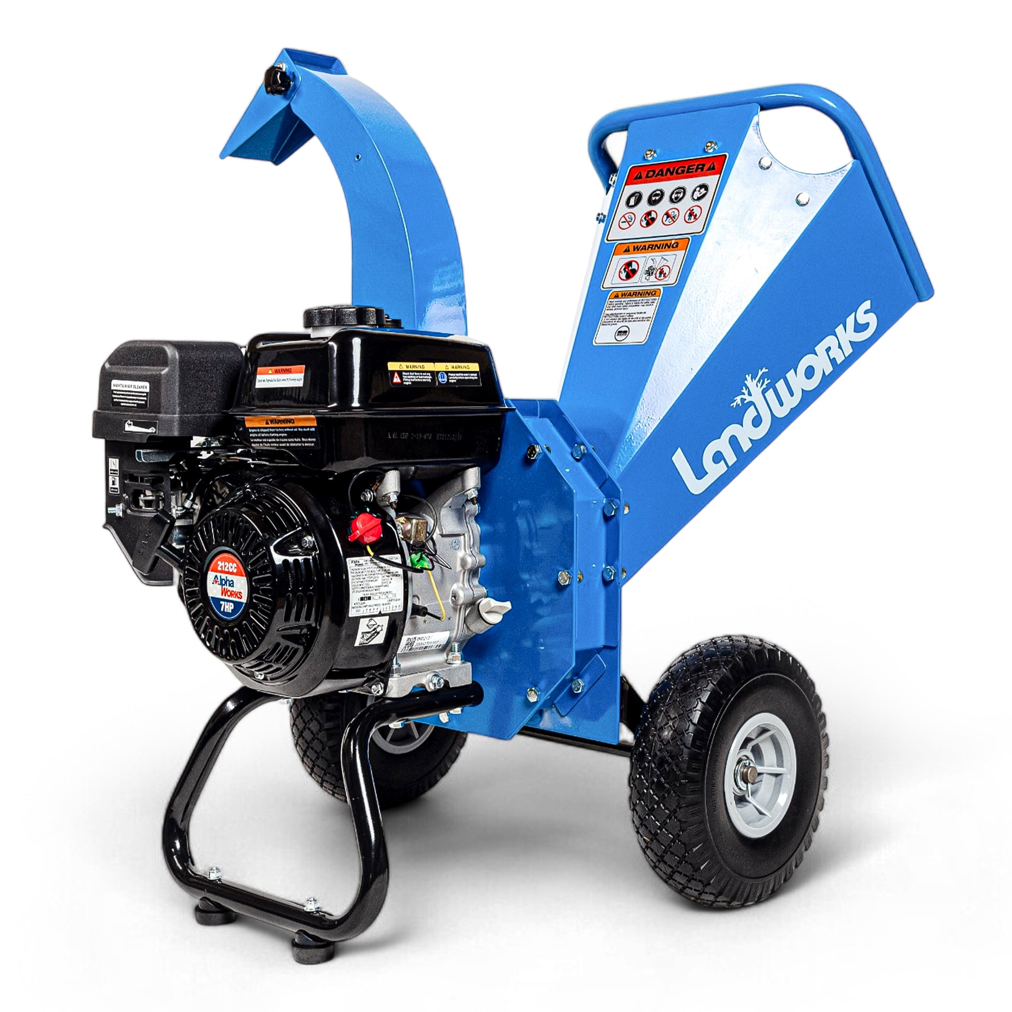 Landworks GUO033 Manual 7 -HP Gas Wood Chipper, 3-in Maximum Branch Diameter