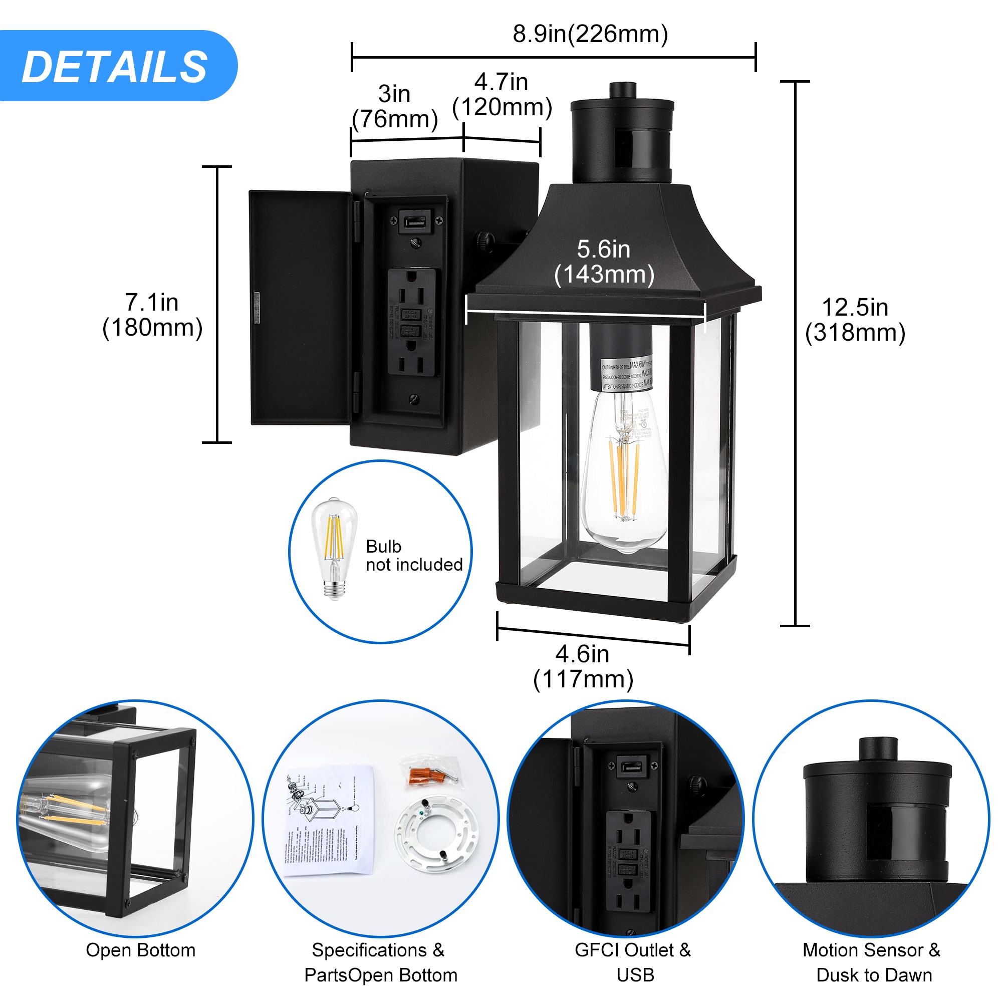 YANSUN LA-WL108-1A Outdoor-Wall-Lighting - View #4
