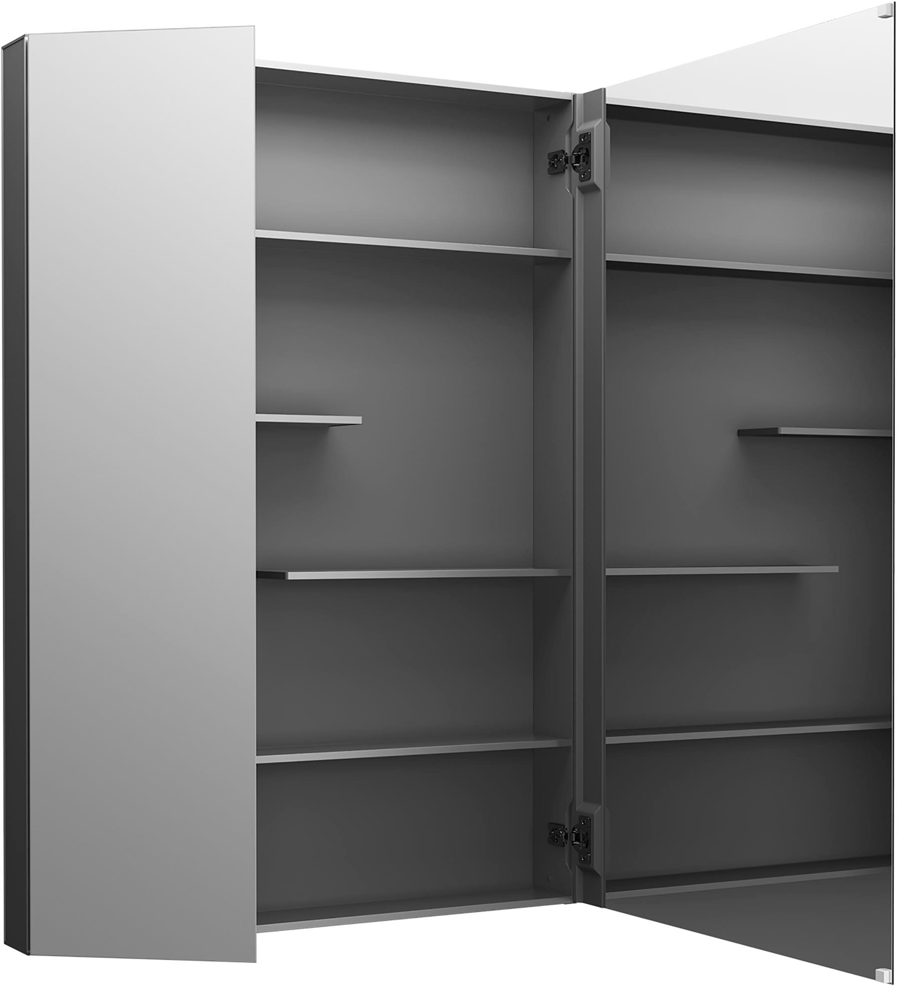 KOHLER Maxstow 30 in. x 24 in. Surface-Mount Medicine Cabinet with Mirror in Dark Anodized Aluminum