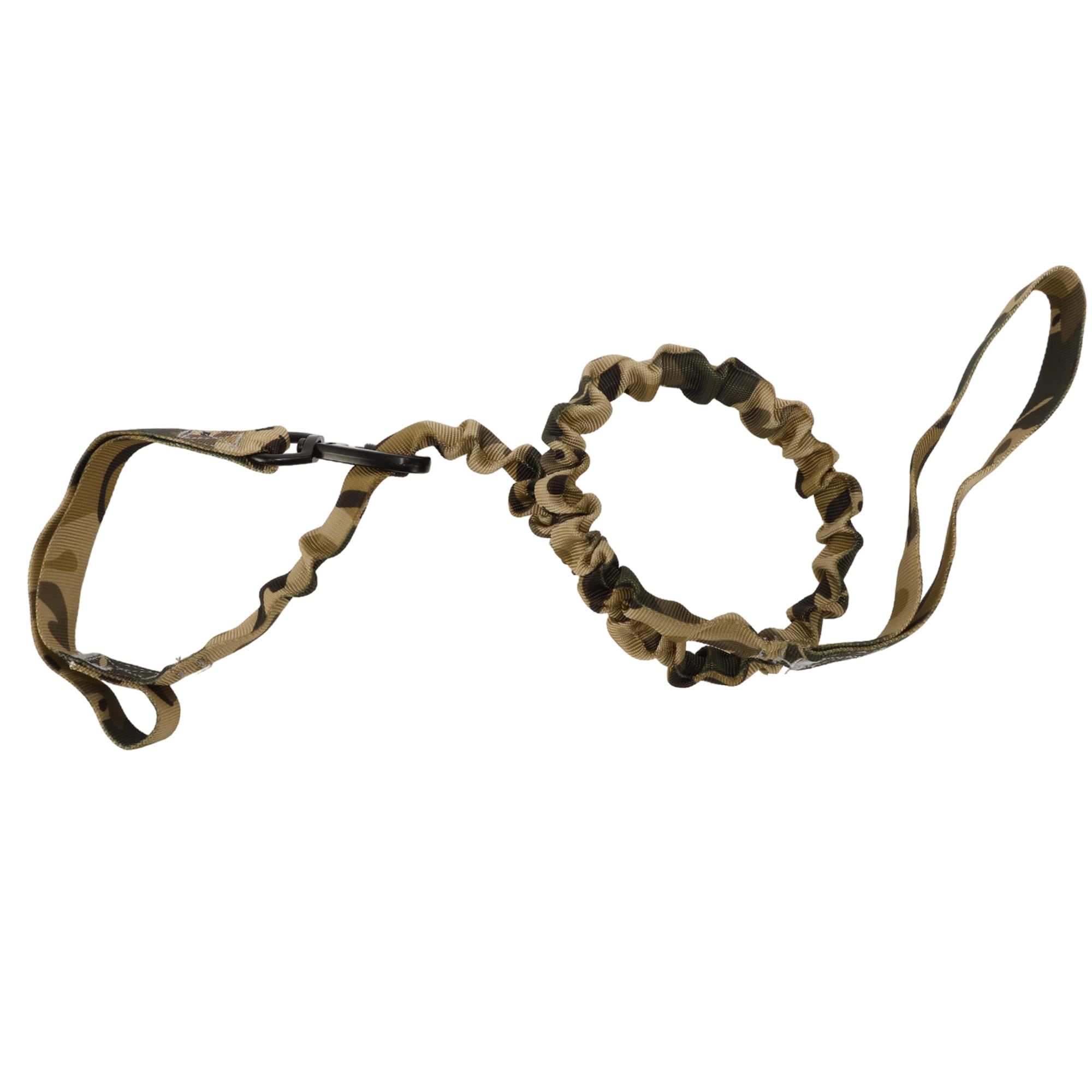 Unique Bargains Dog Leash Nylon Dog Leash Double Handle Elastic Rope for Small Medium Large Dogs Coffee Color Camouflage Length 110-160cm Diameter 0.98 Inch