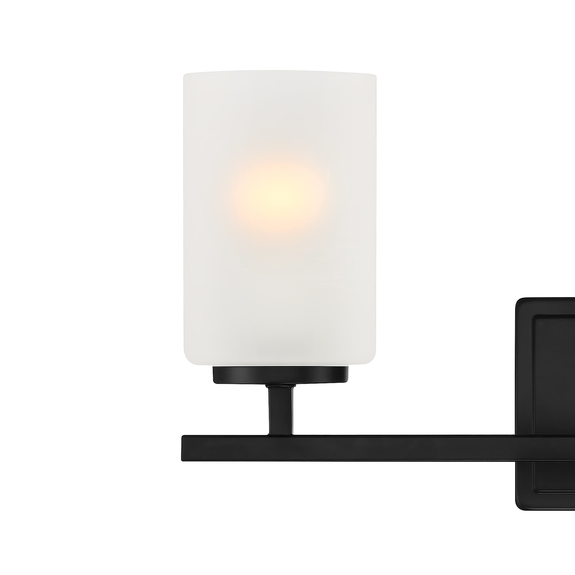 Matte Black 21" Modern Bathroom Vanity Light