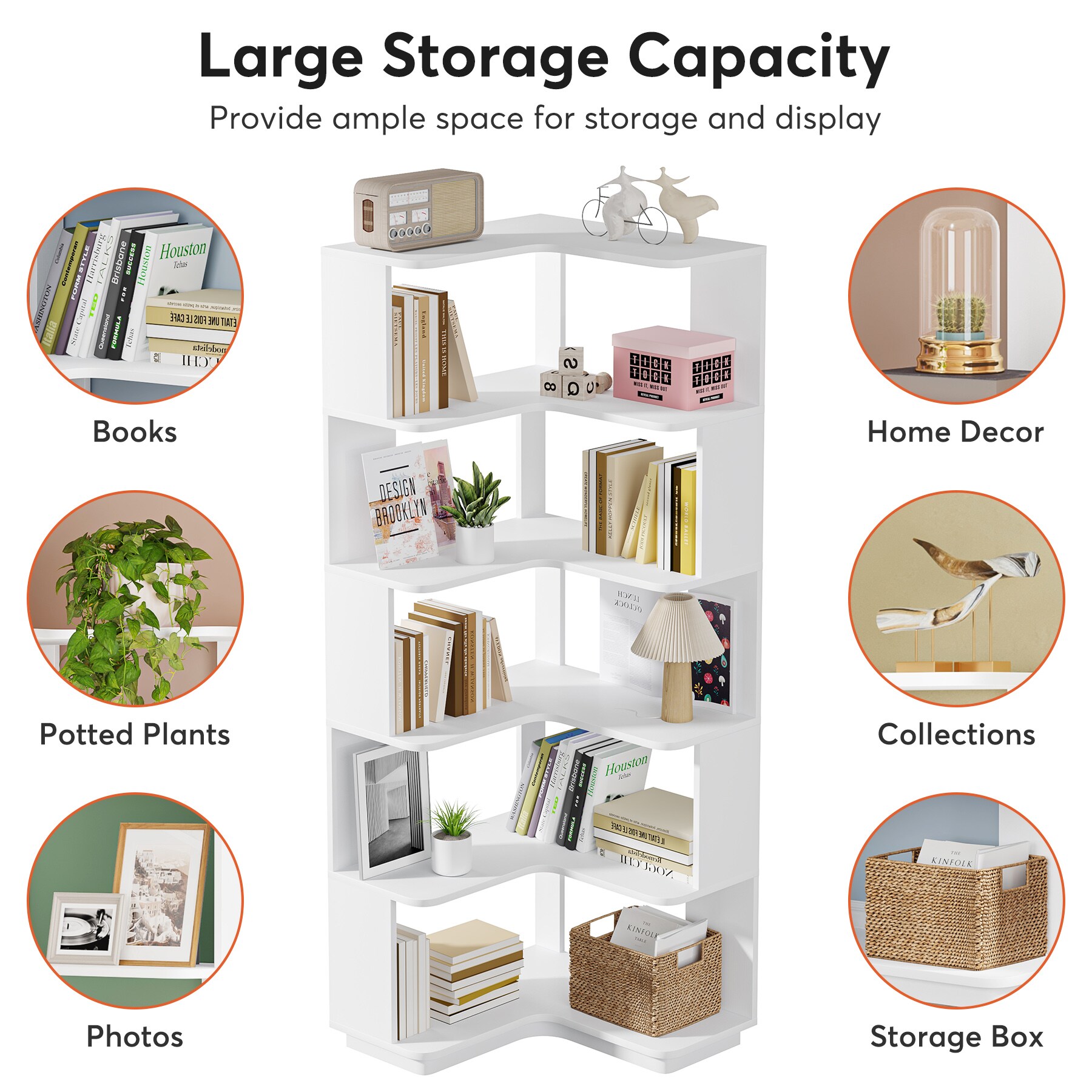 Tribesigns LWOYJL-1726YY bookcases - View #6