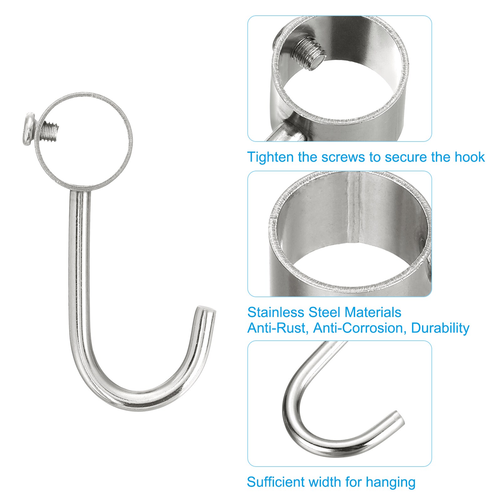 Unique Bargains S25112502UX7553 Utility-Hooks-Racks - View #3