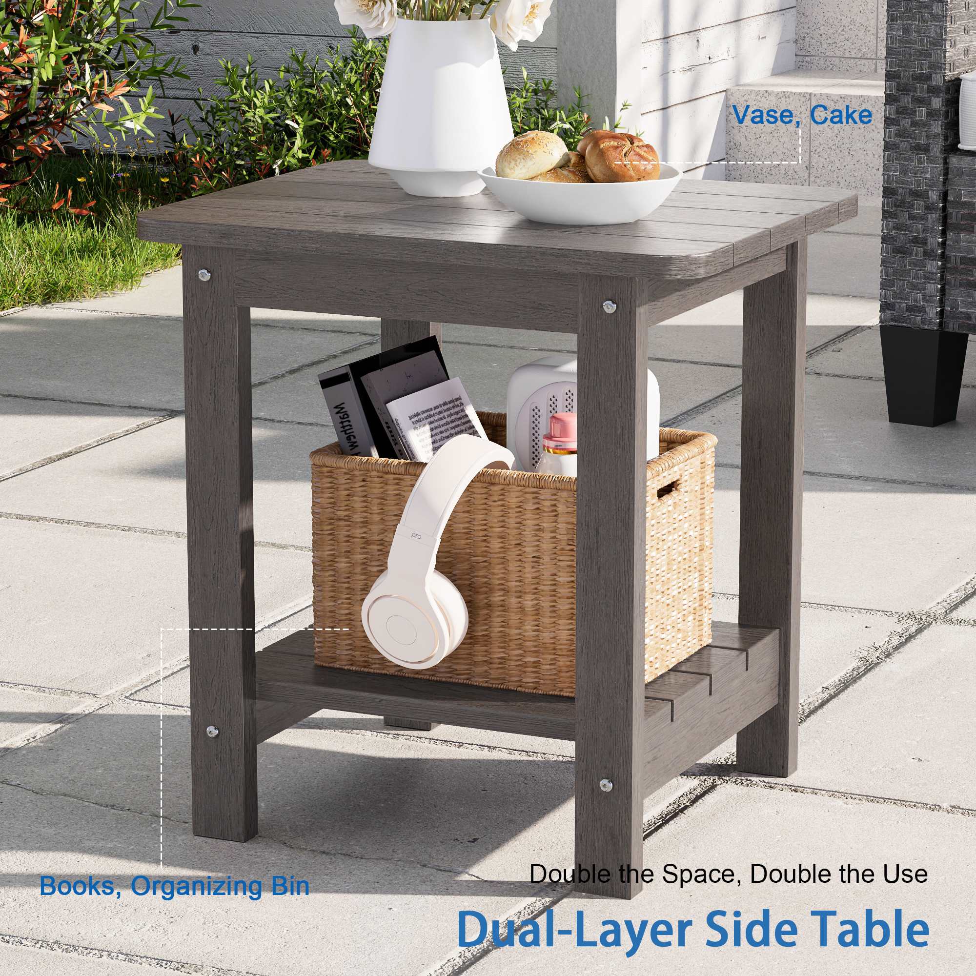 Aok Garden LWP-ET-12-BN Patio-Tables - View #4