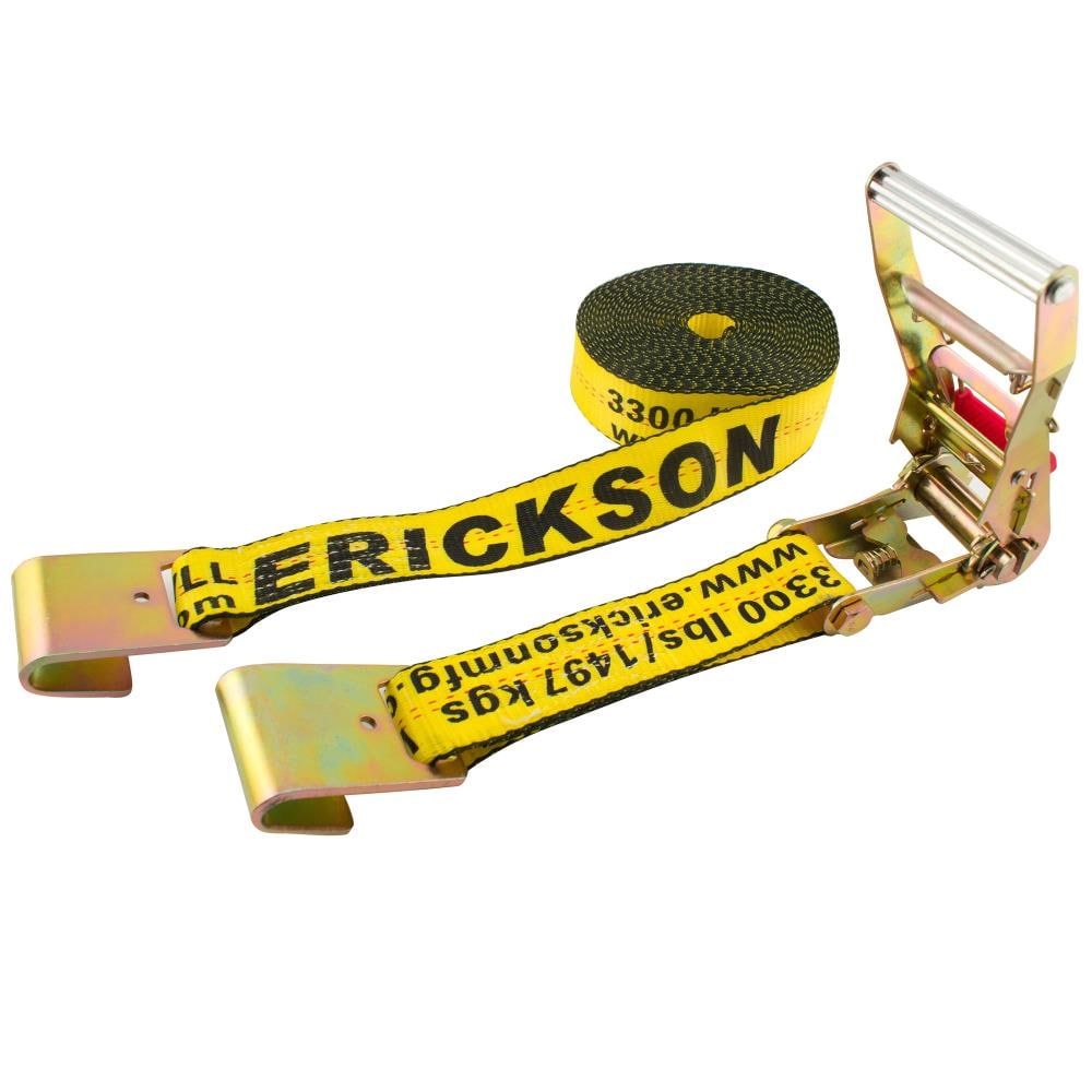 2-in Ratcheting Strap Tie Down 3300-lb Polyester in Chrome | - Erickson 78651