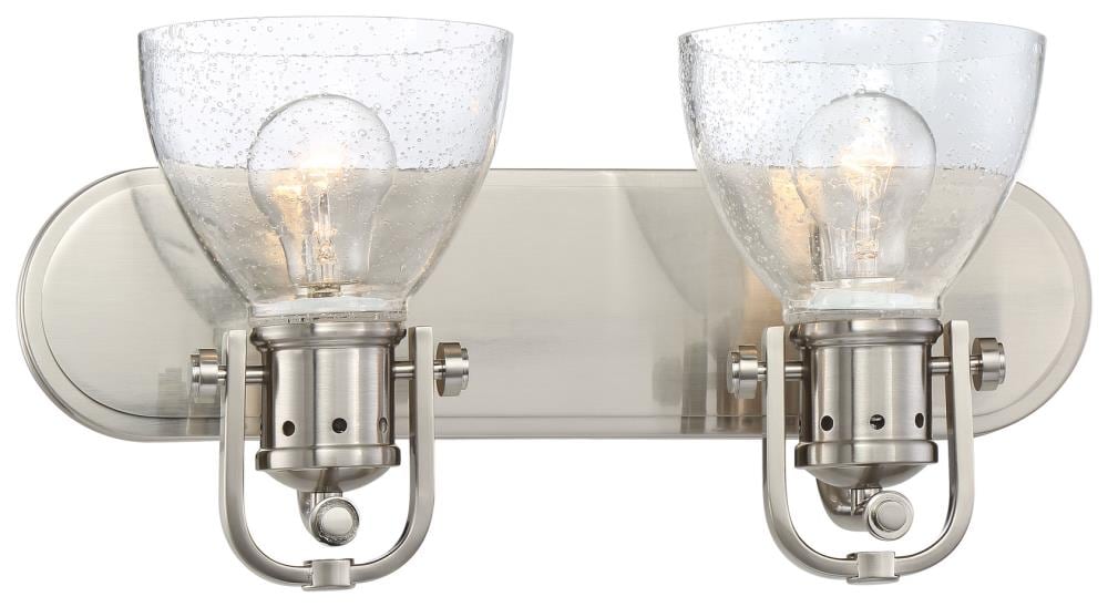 Minka Lavery 3412-84 Lavery 16-in 2 -Light Brushed Nickel Transitional Vanity light bar