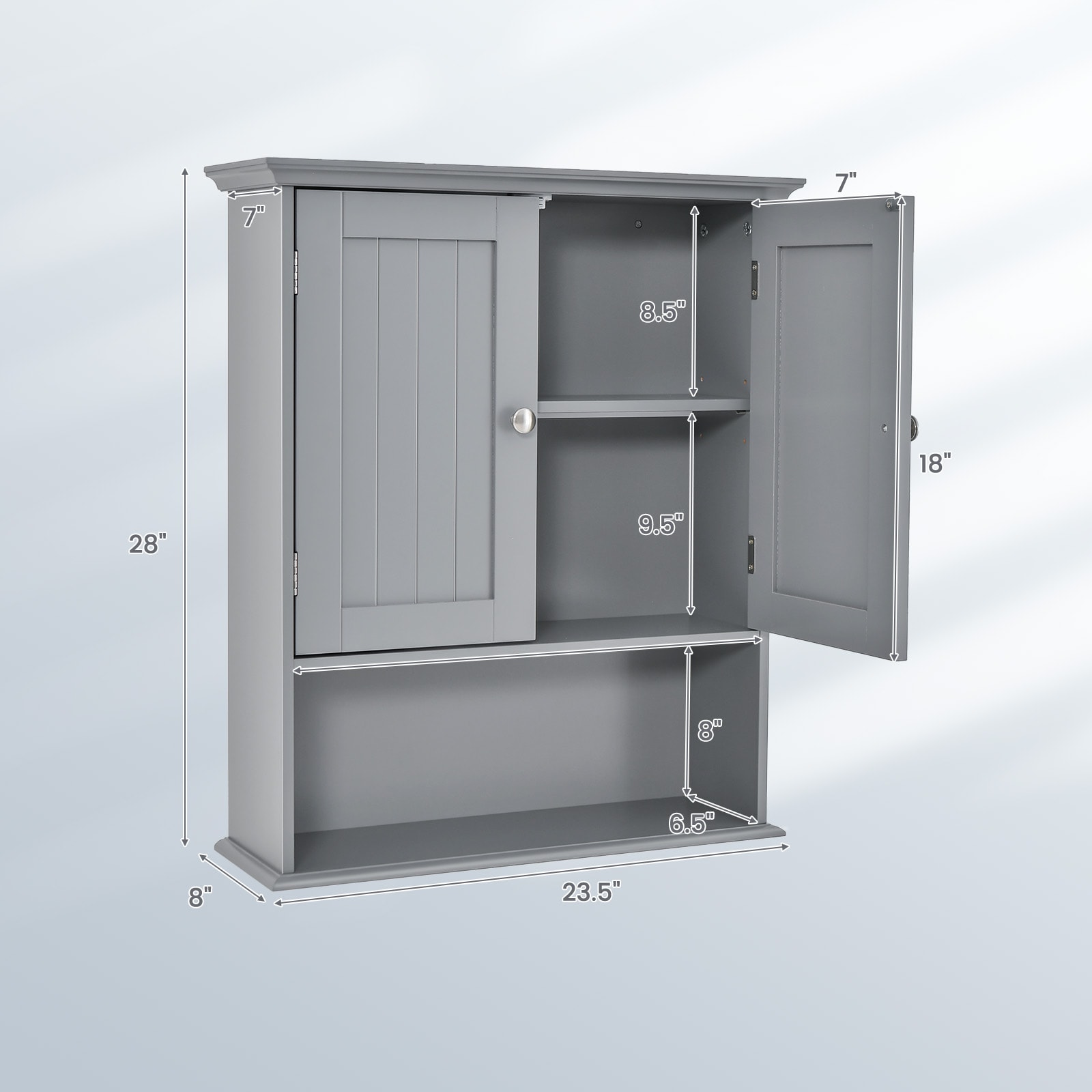 Fenbeli QLLSFENH455 Bathroom-Medicine-Cabinets - View #3