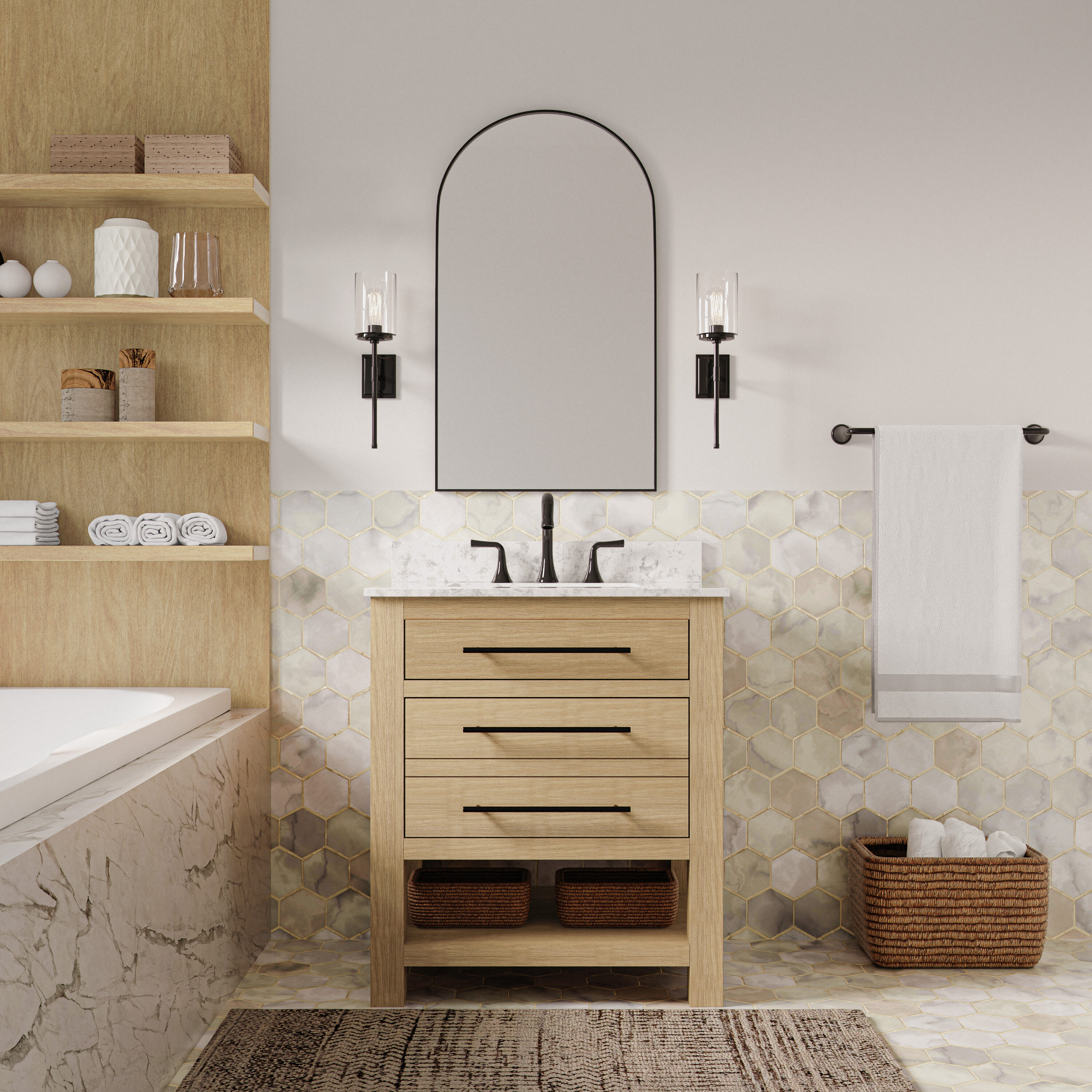 allen + roth LWS30KNTLN Bath-Vanity-Combo - View #9
