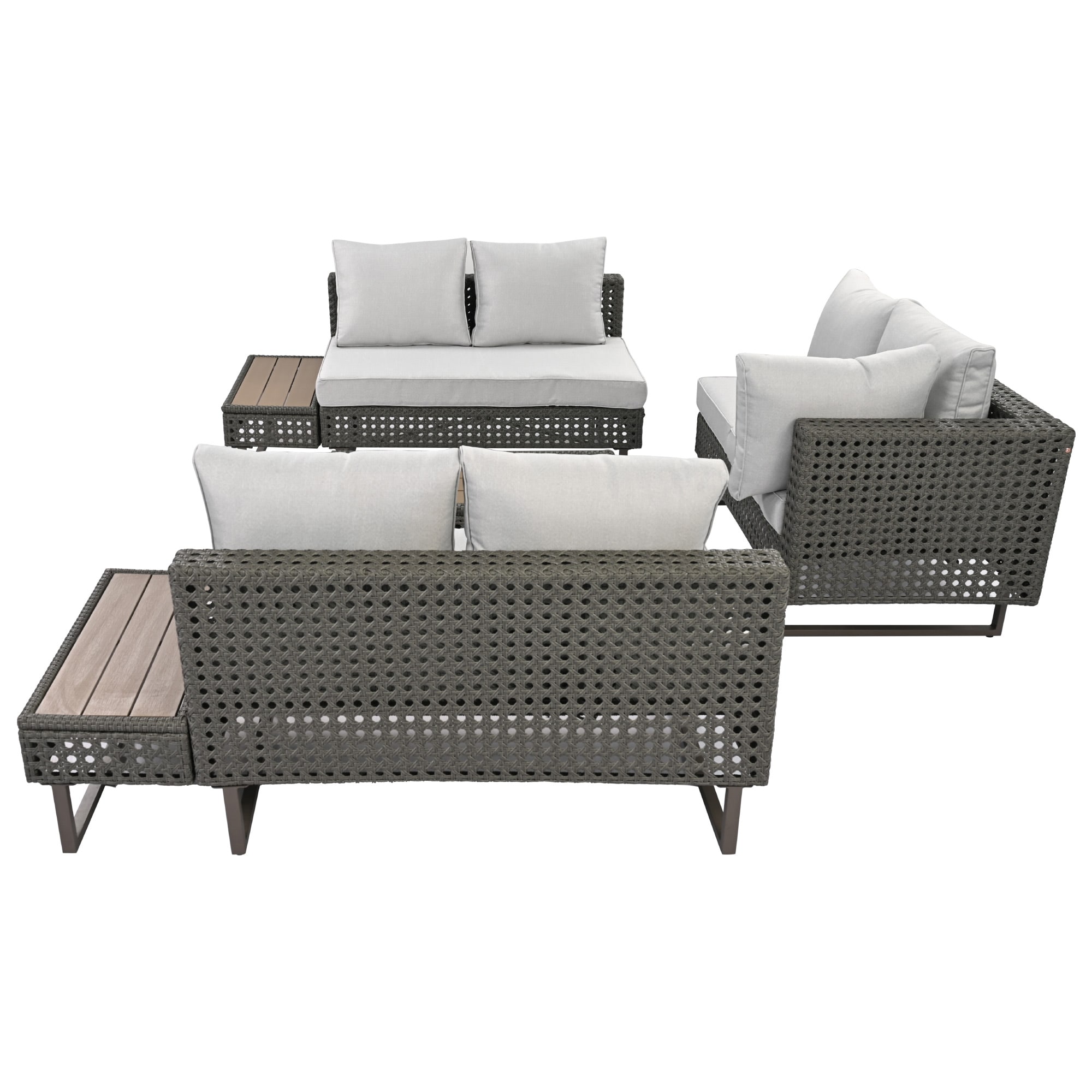 SINOFURN SYB260077GY Patio-Sofas-Daybeds - View #20