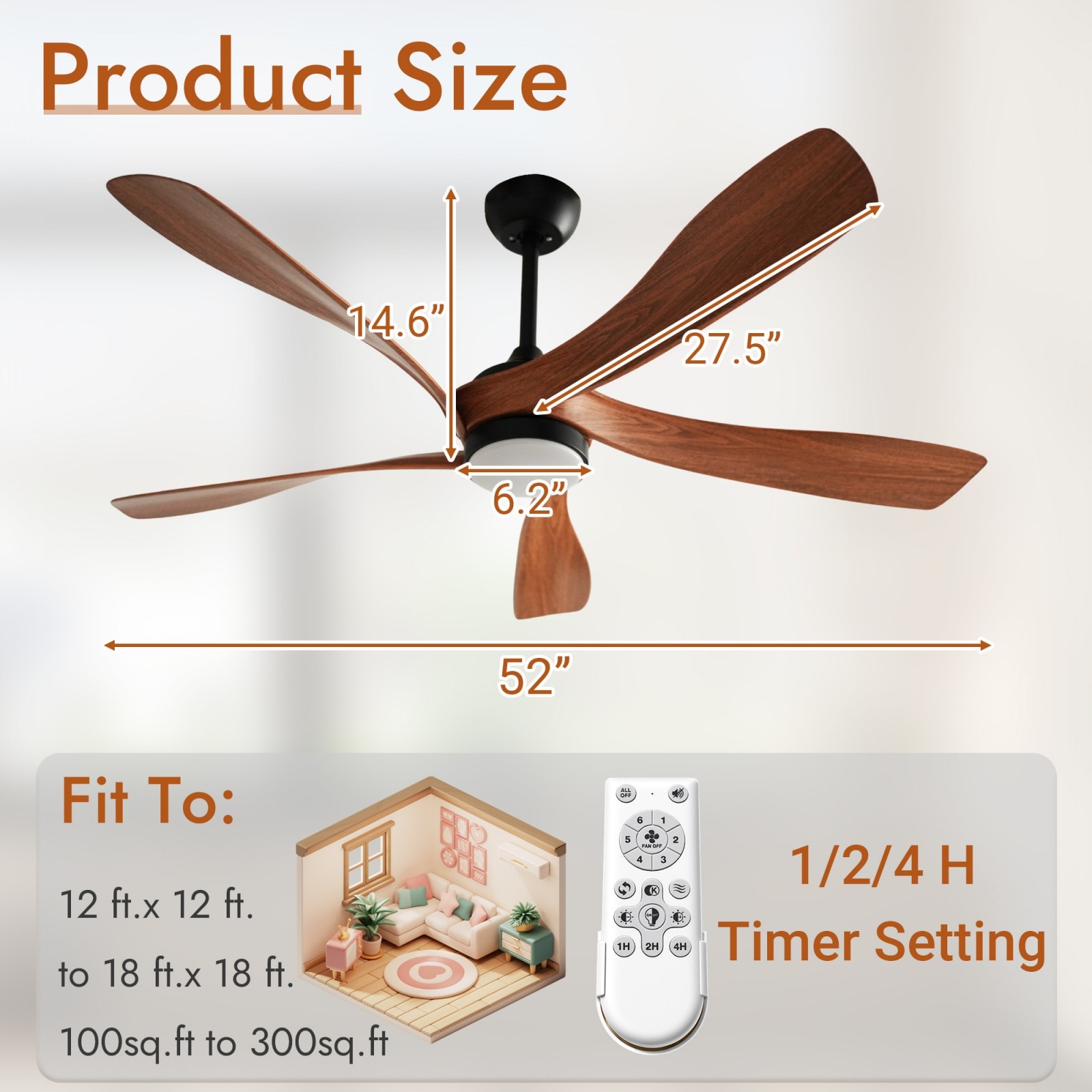 GlasFlength LW-CF-020 Ceiling-Fans - View #3
