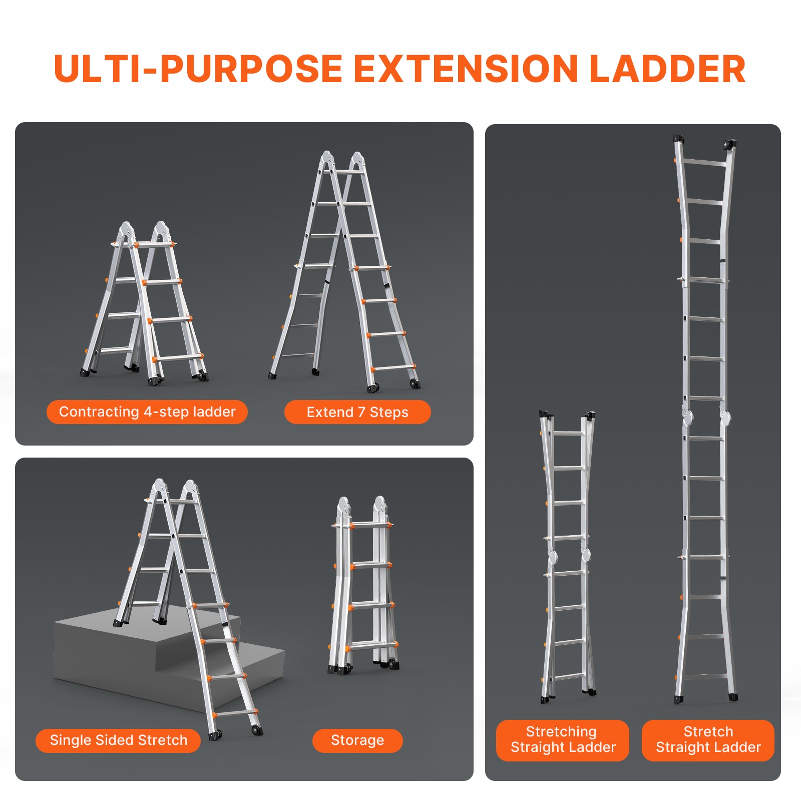 VEVOR SCDGNAZXYST406088V0 Step-Ladders - View #5