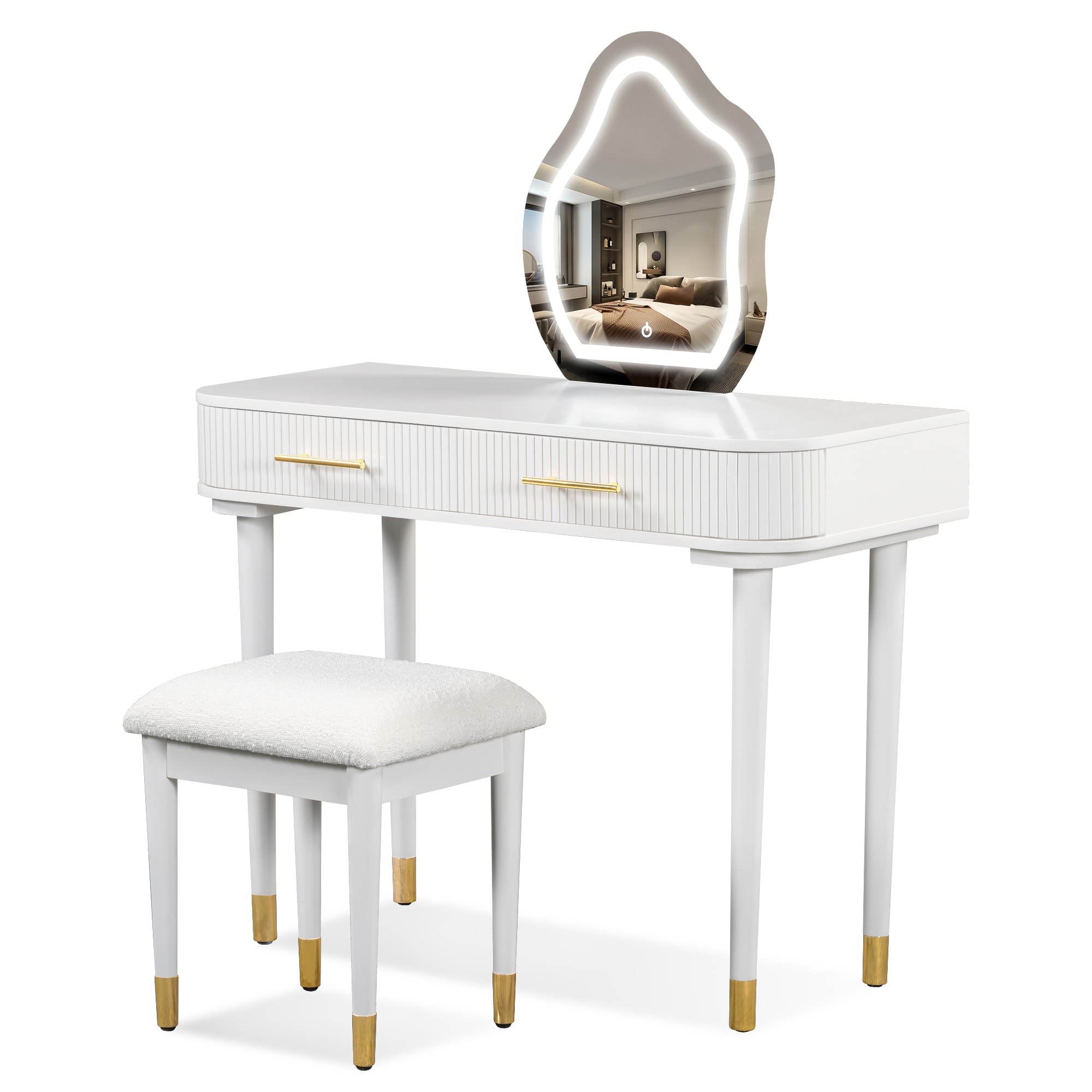 SINOFURN SYD250010WT Bedroom-Vanities - View #8