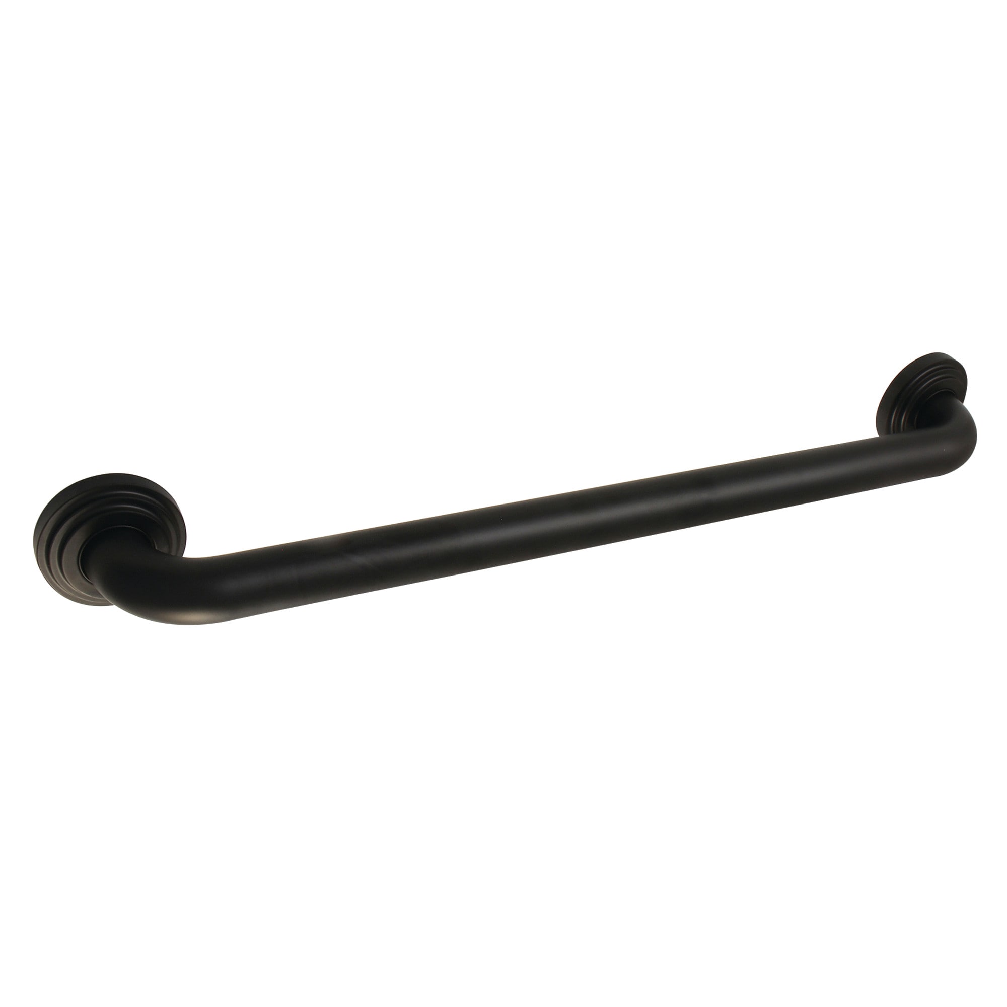 Kingston Brass WLDR214240 Milano 24-in Matte black Wall mount ADA Compliant Grab Bar ( 500-lb Weight Capacity )