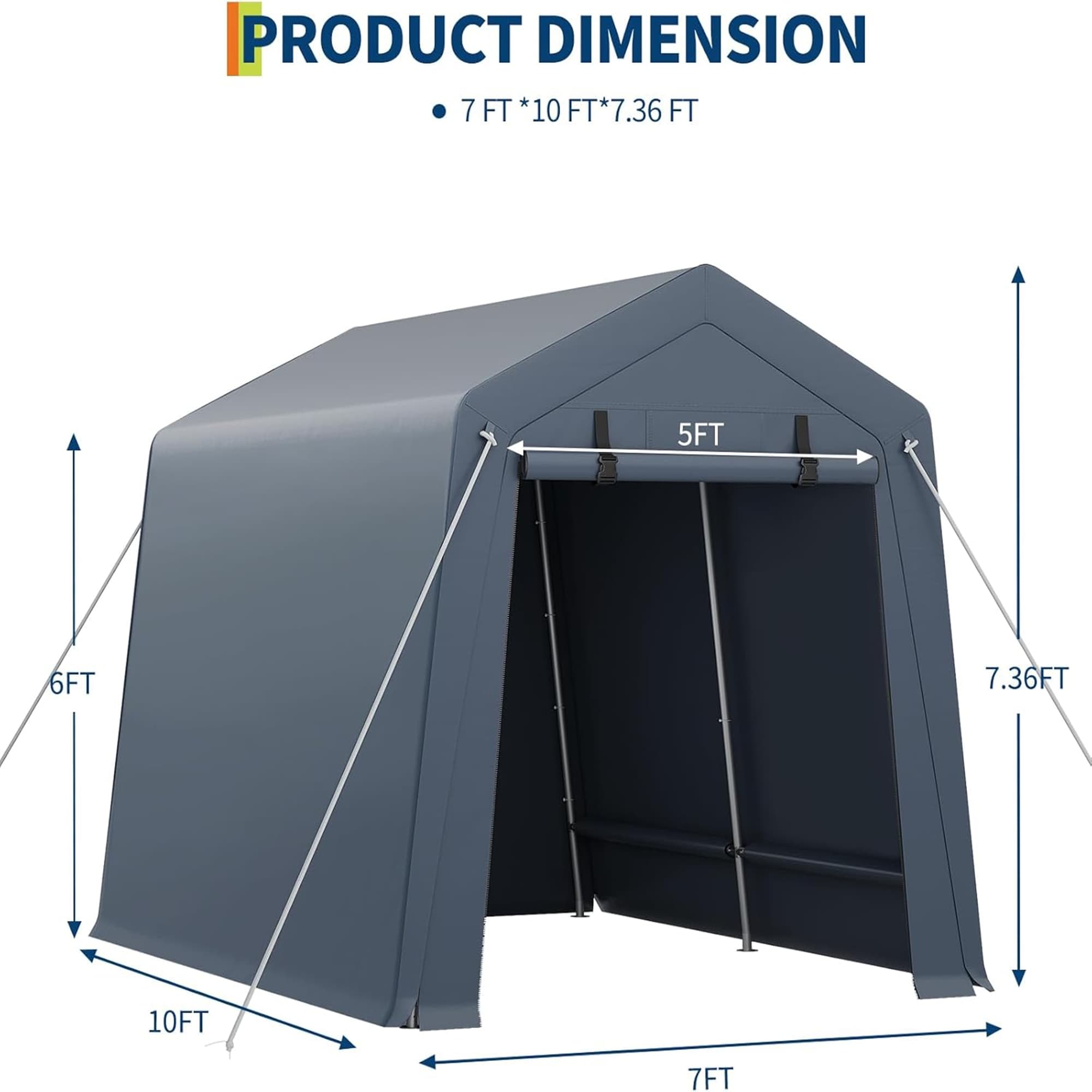 Qeetex LSHQQPPG-33A4SDYT Carport-Covers - View #5