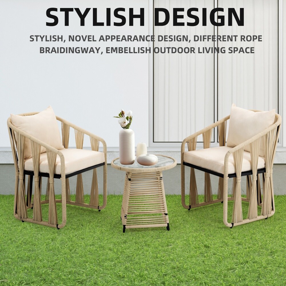 DYHOME PAHW-Y-BG-T Patio-Conversation-Sets - View #2