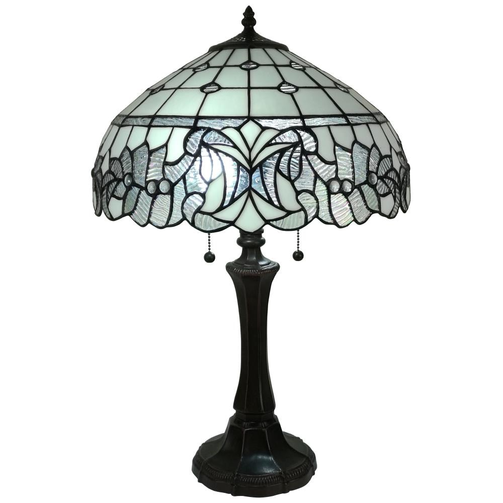 Amora Lighting AM315TL16 16.5-in Multi Pull-chain Table Lamp with Glass Shade