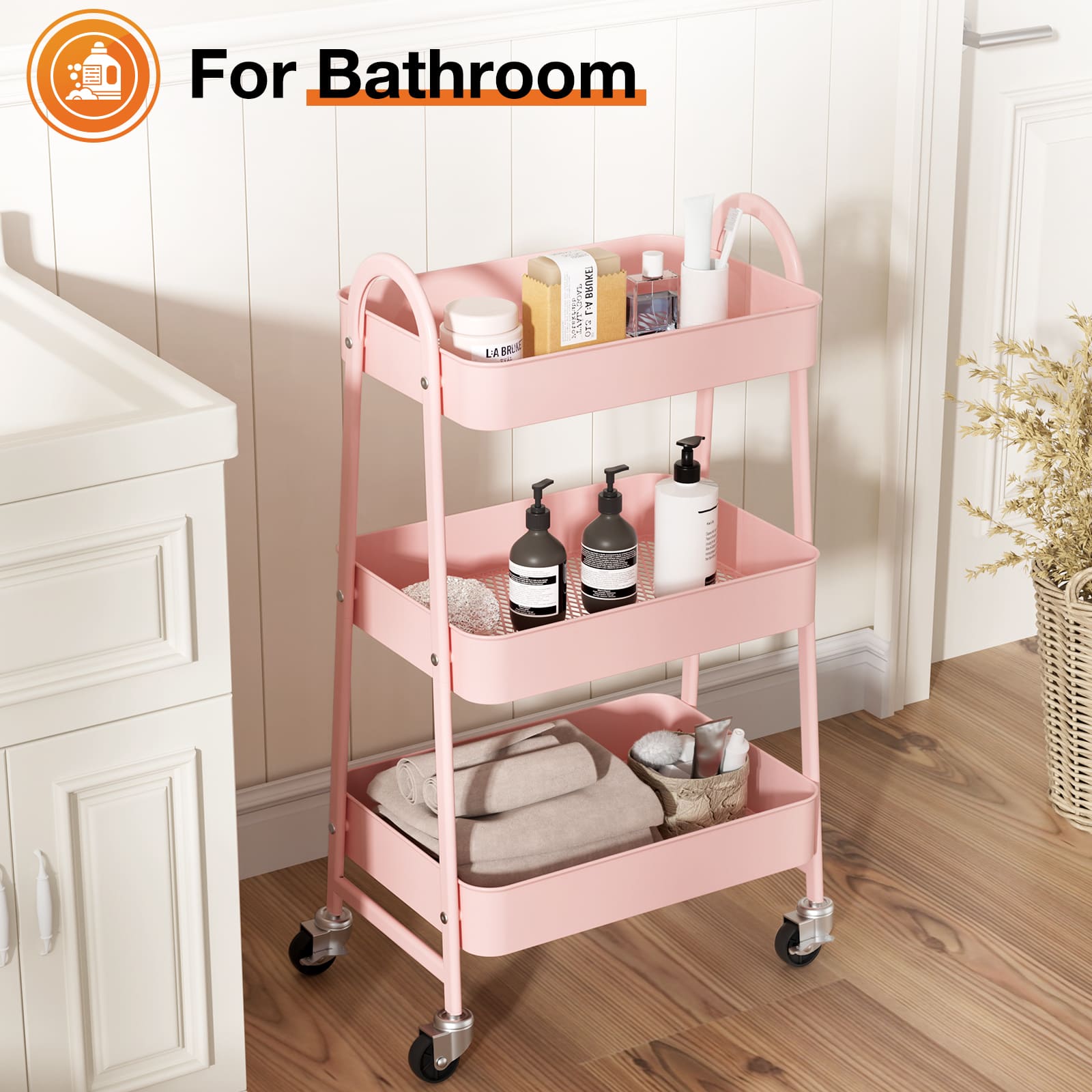Sweetcrispy L-SN-TC3L-PK Utility-Carts - View #4