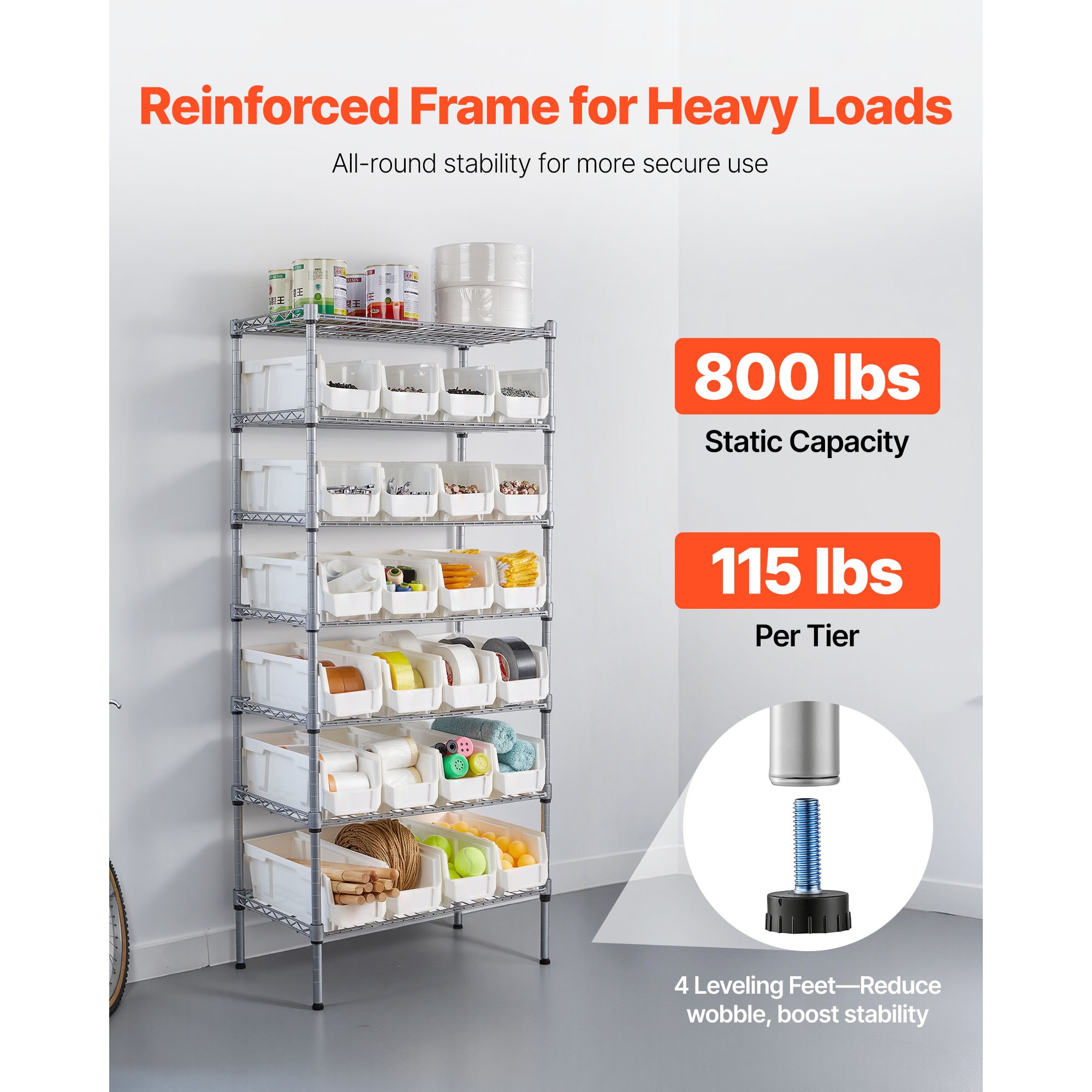 VEVOR SCKYDWLJ7C1417054V0 Wall-Mounted-Shelving - View #3