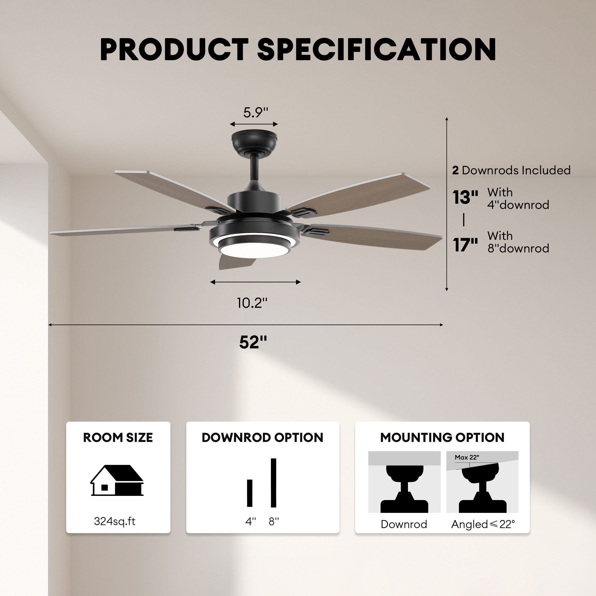 SILJOY L-8838D-52-01 Ceiling-Fans - View #6