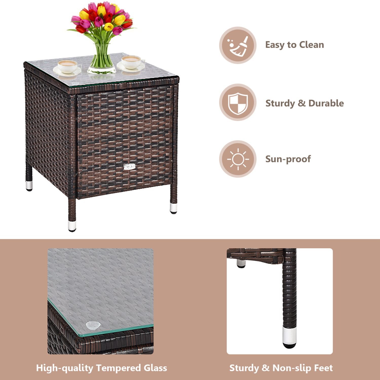 Costway CSHY000846 Patio-Conversation-Sets - View #8