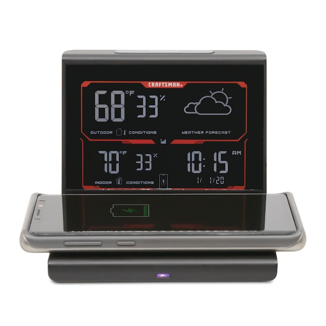 CRAFTSMAN Digital Weather Station with Wireless Outdoor Sensor in the Digital  Weather Stations department at
