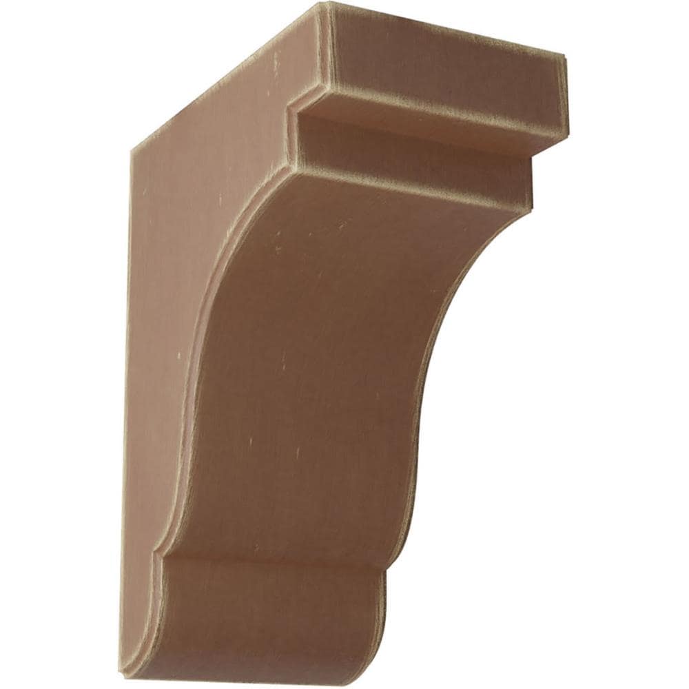 Ekena Millwork BKTWD05X09X11BEBR Bedford 5-1/4-in x 8-1/2-in x 11-in Rubberwood Wood Standard Bracket