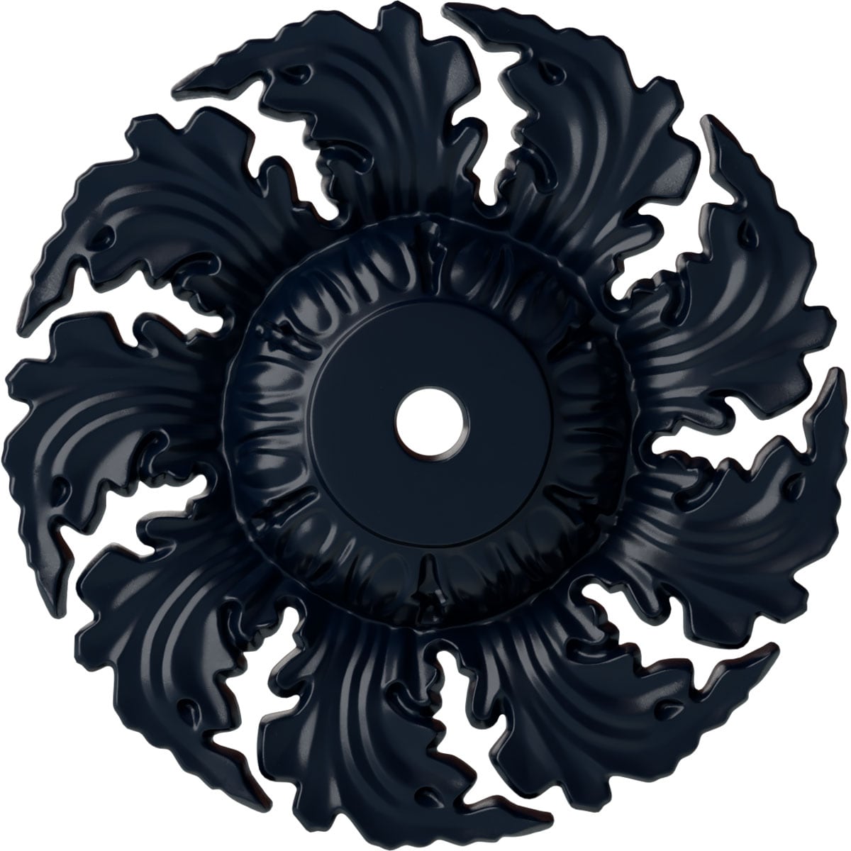 Ekena Millwork CM14NEMDF Needham 14.625-in W x 14.625-in L Painted Midnight Dream Polyurethane Whole Ceiling Medallion