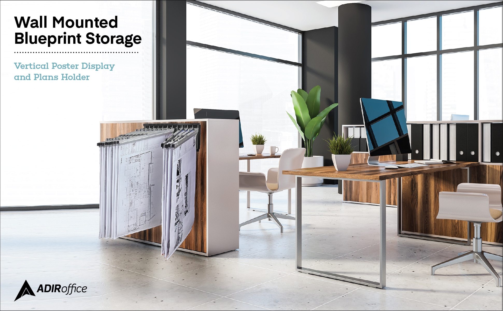 AdirOffice BLK617 Office-Accessories - View #3