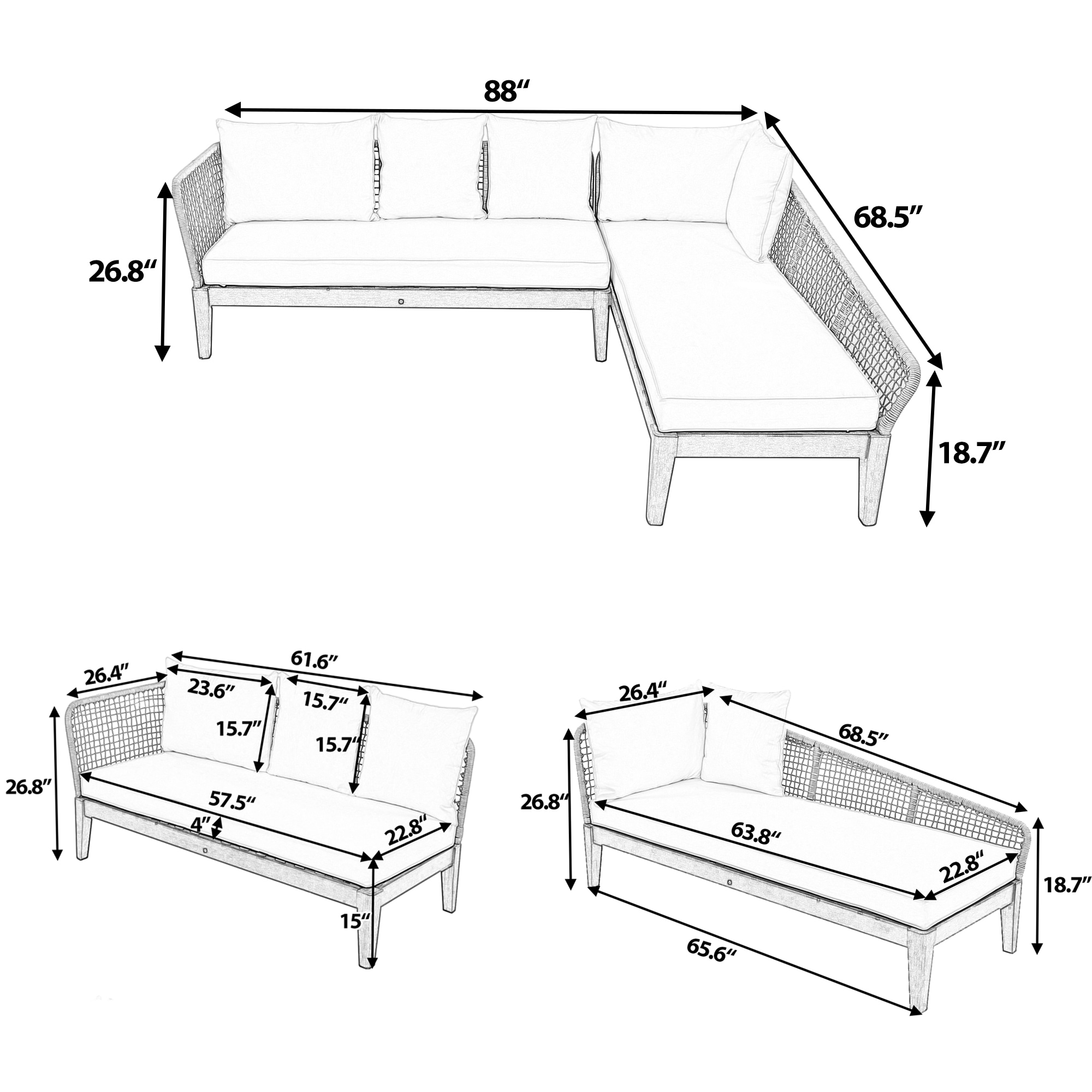ES-DIY DIPF0026 Patio-Conversation-Sets - View #2