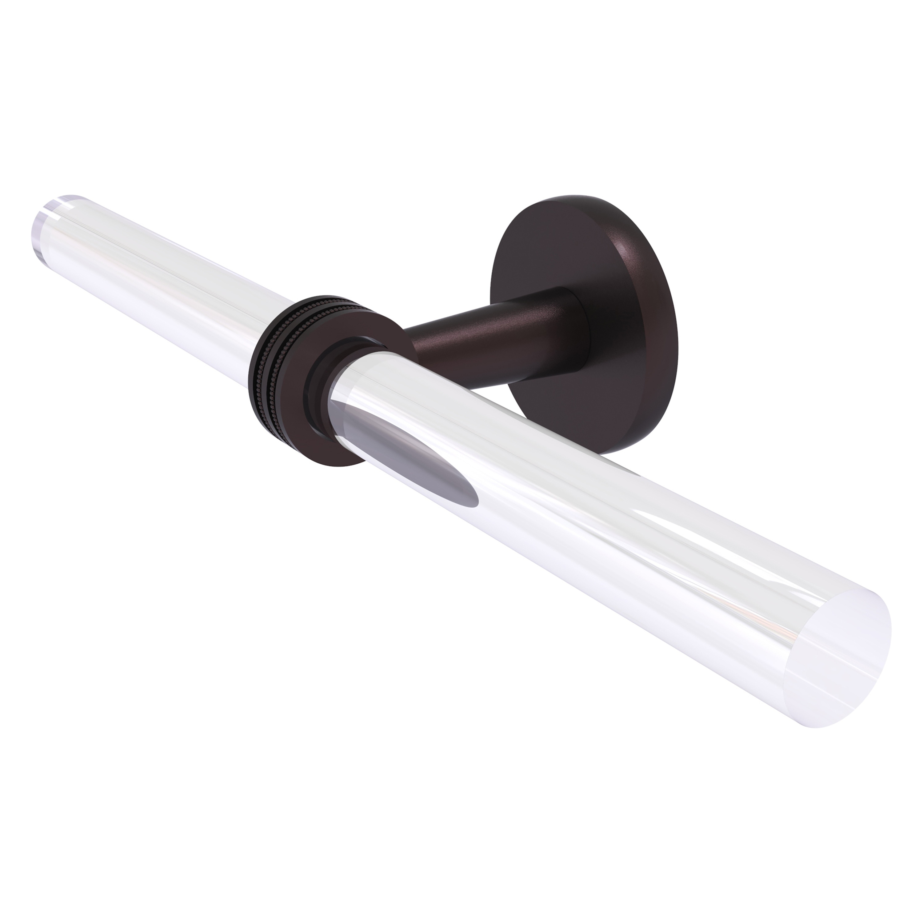 Allied Brass CV-HTBD-2-ABZ Clearview 18-in Antique Bronze Wall mount Double Towel Bar