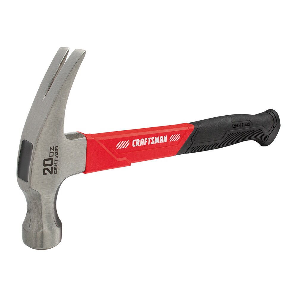 313-PT-20N, SAM High Carbon Tool Steel Claw Hammer with Steel Handle, 730g