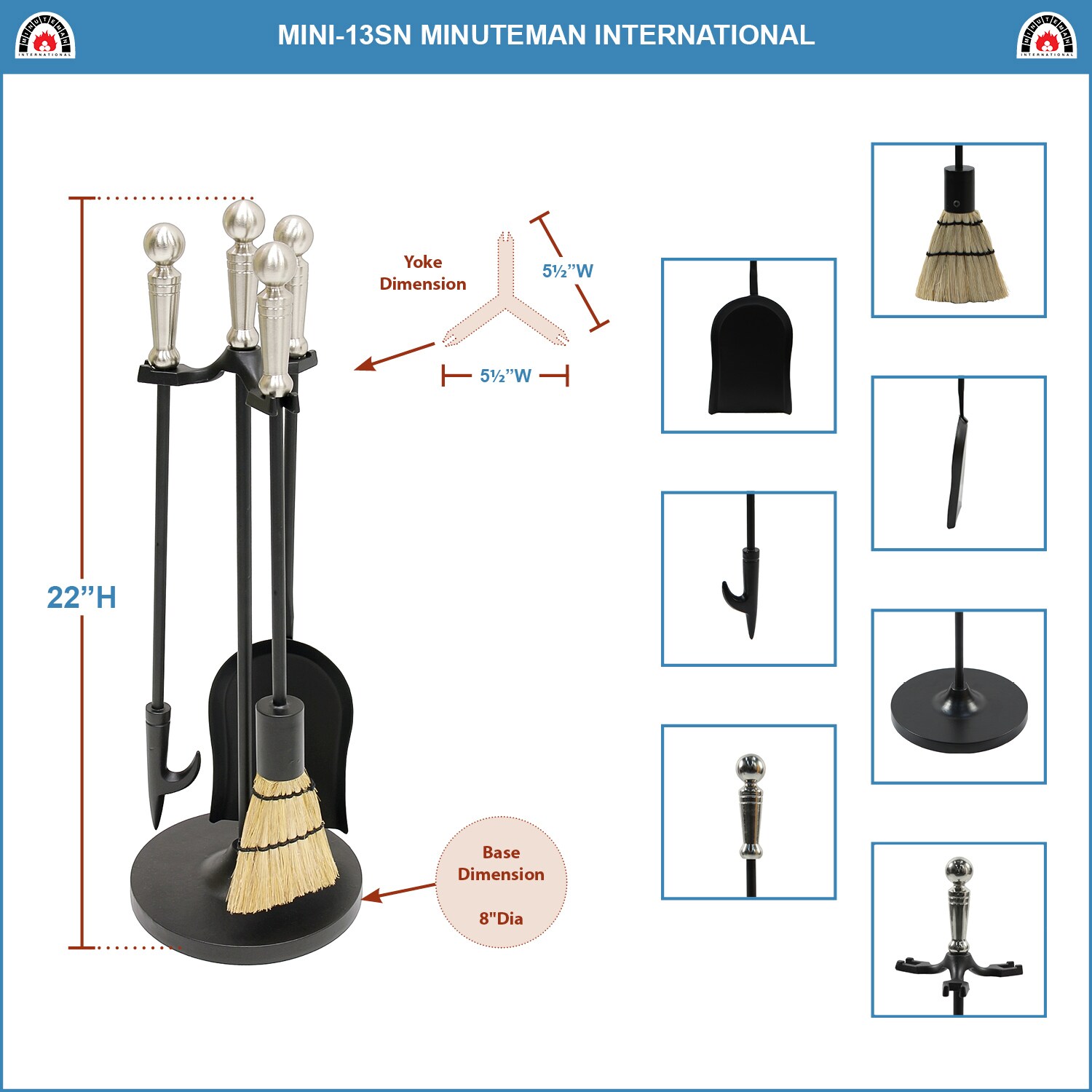 Minuteman International MA600-3003 Fireplace-Tools - View #5