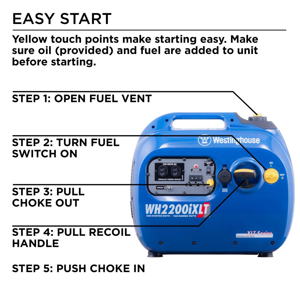 Westinghouse WH2200IXLT Inverter-Generators - View #10