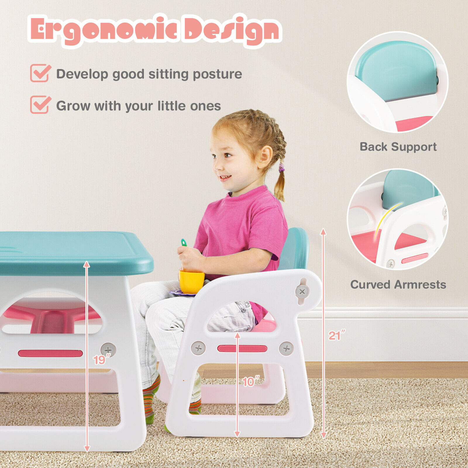 SUGIFT ZMLW014SUGHY1456 Kids-Play-Tables - View #8